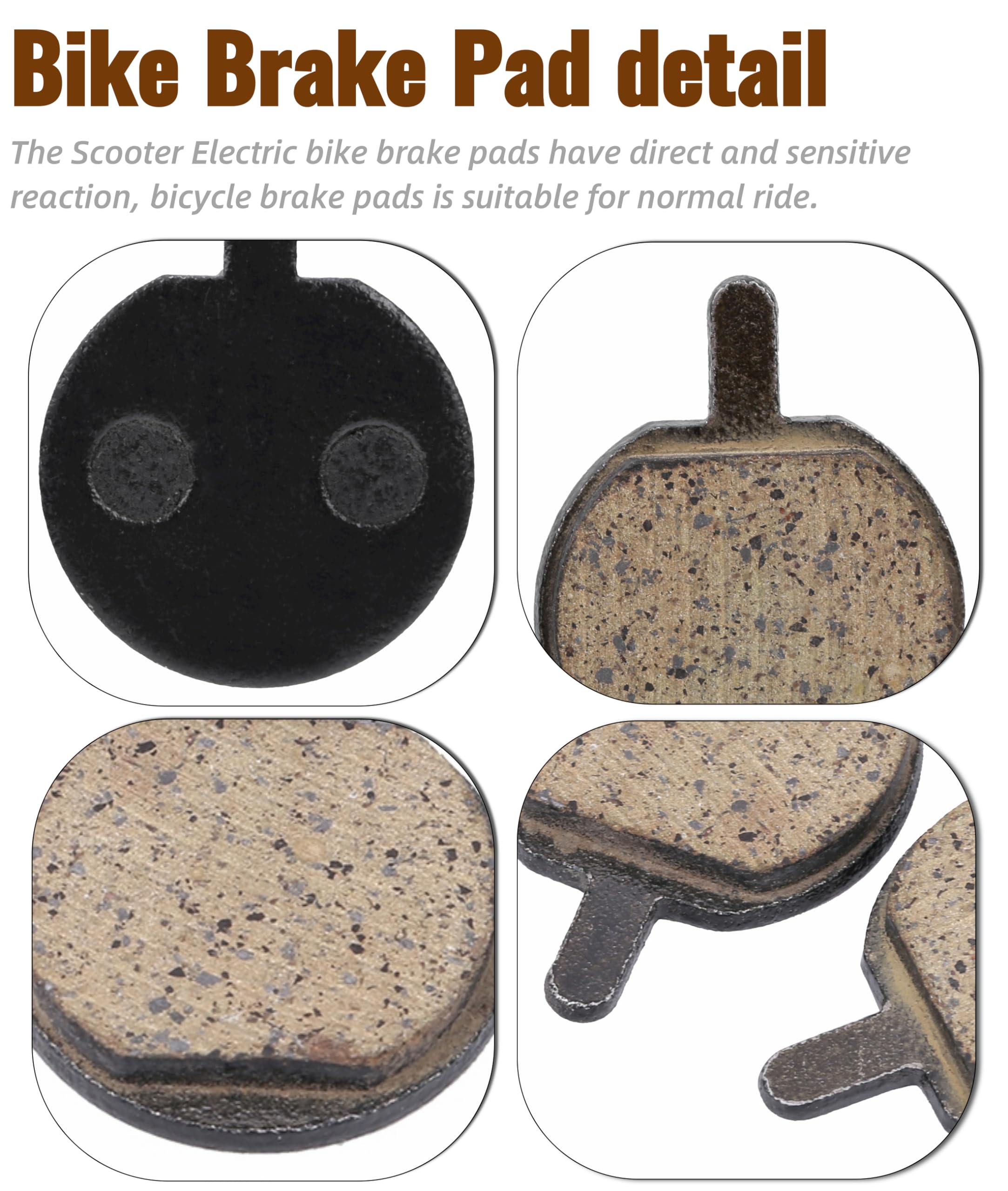 1 Pair Copper Full-metallic Disc Brake Pads Kit For Giant Twins Da6 Da7 Giant At