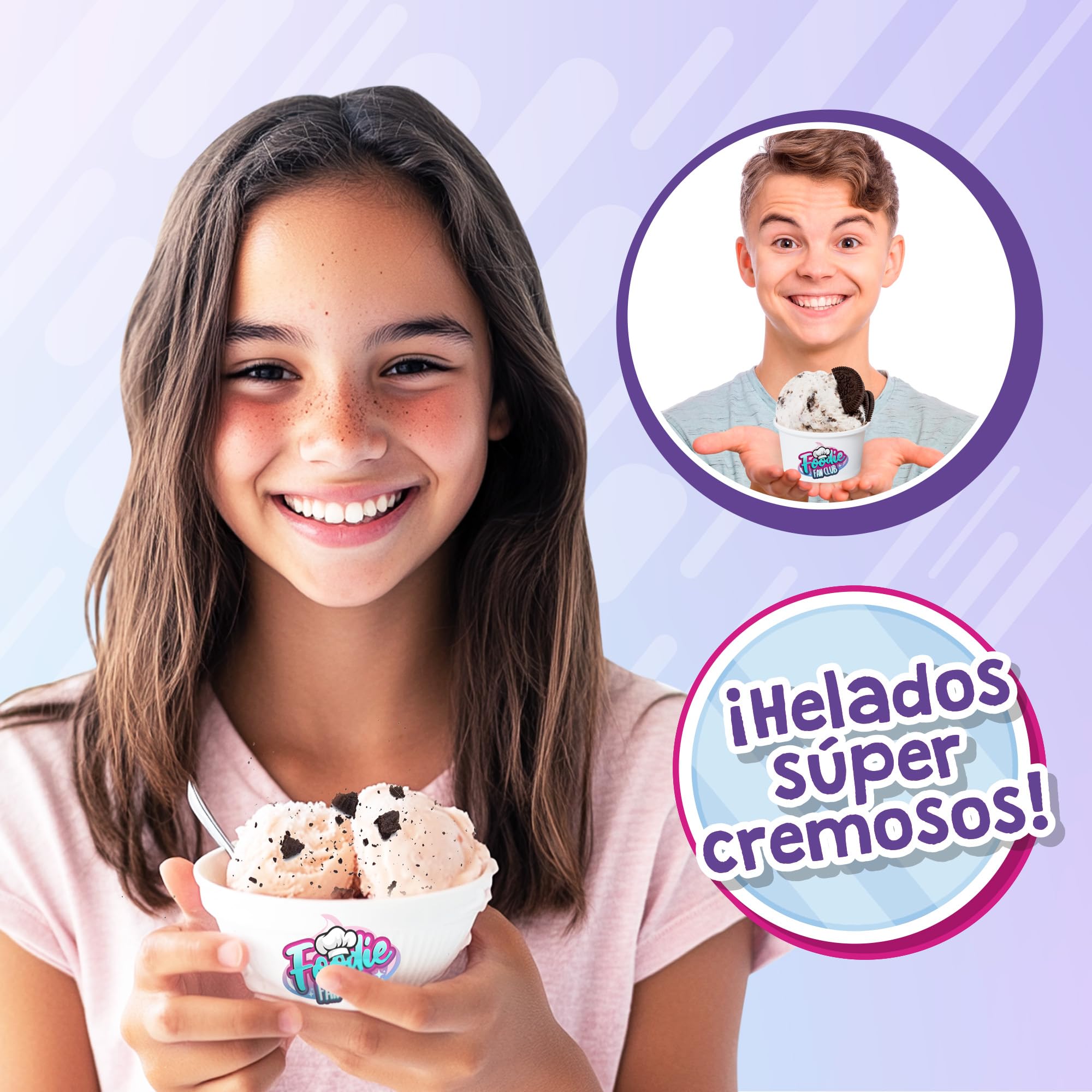Heladisssimo Eismaschine mit Topping-Reibeaufsatz, cremiges Eis, Bizak