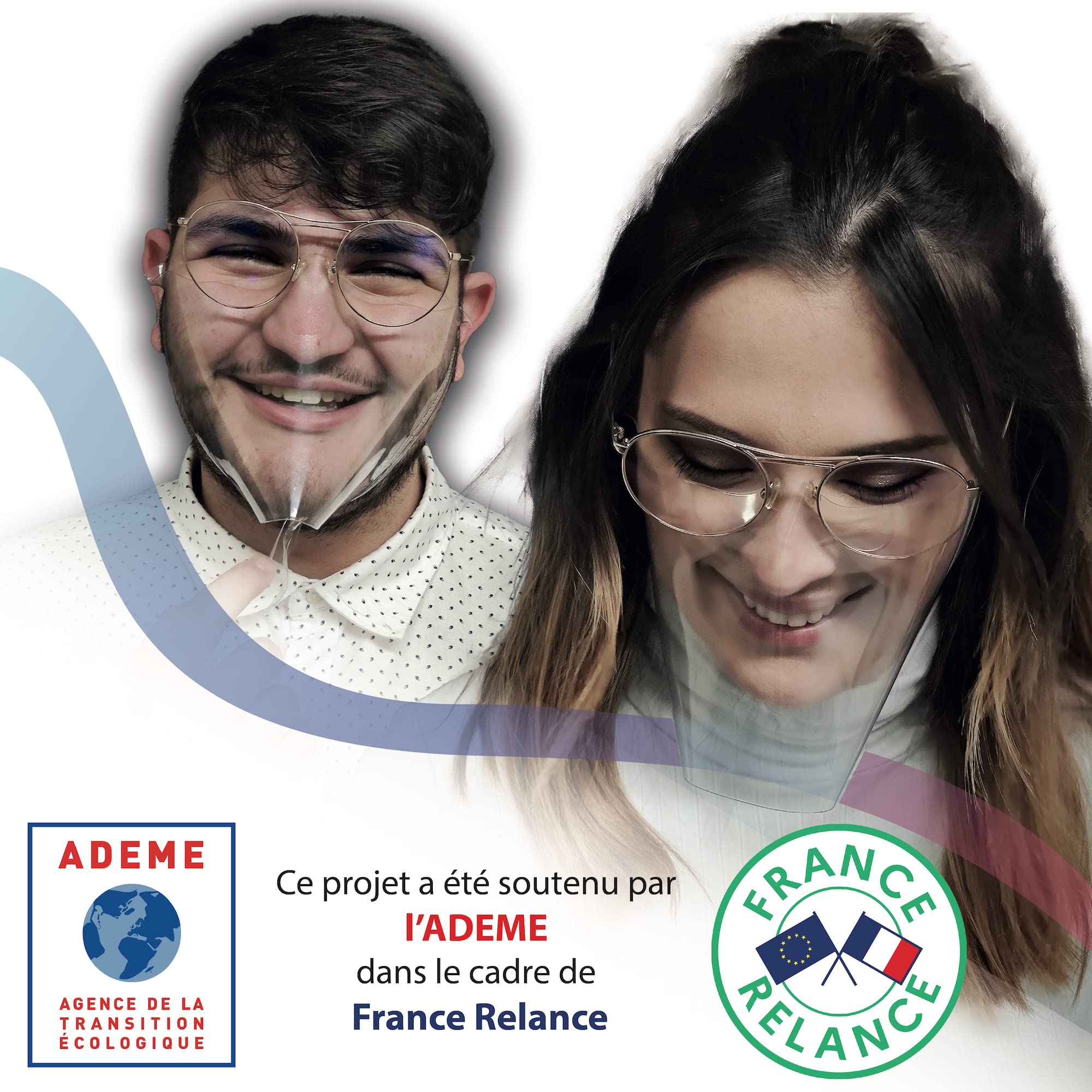 SIMON ET CIE - Masque Transparent Homologué et Réutilisable - Made in France - Lot de 500 Masques