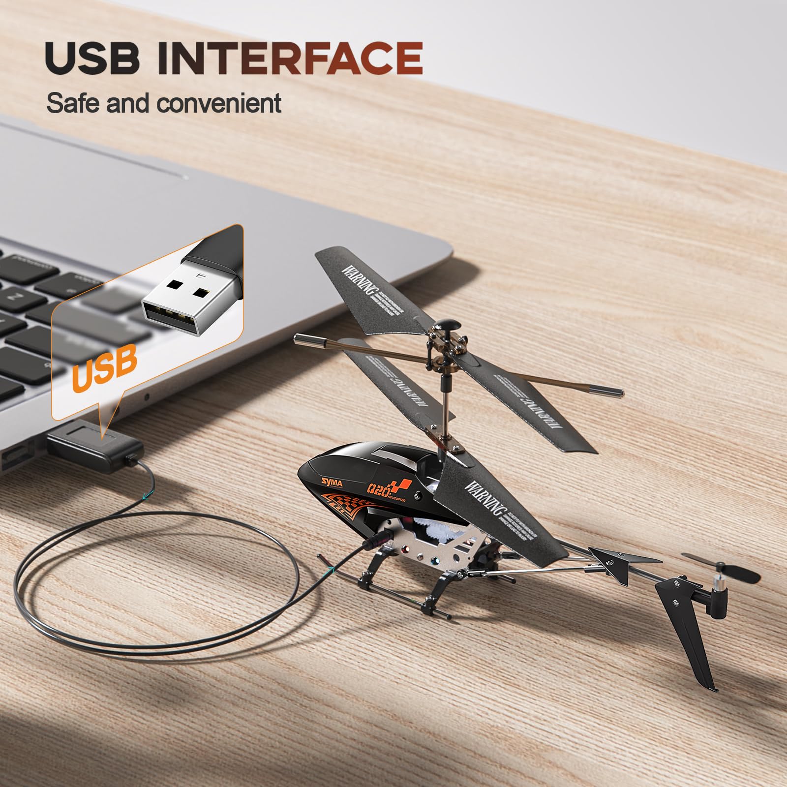 Syma Q20 - Helicóptero de control remoto para niños (8 a 12 años y principiantes, RC con altitud, 2 velocidades, giroscopio, cuerpo aleación vuelo interior - regalo juguete niño niña