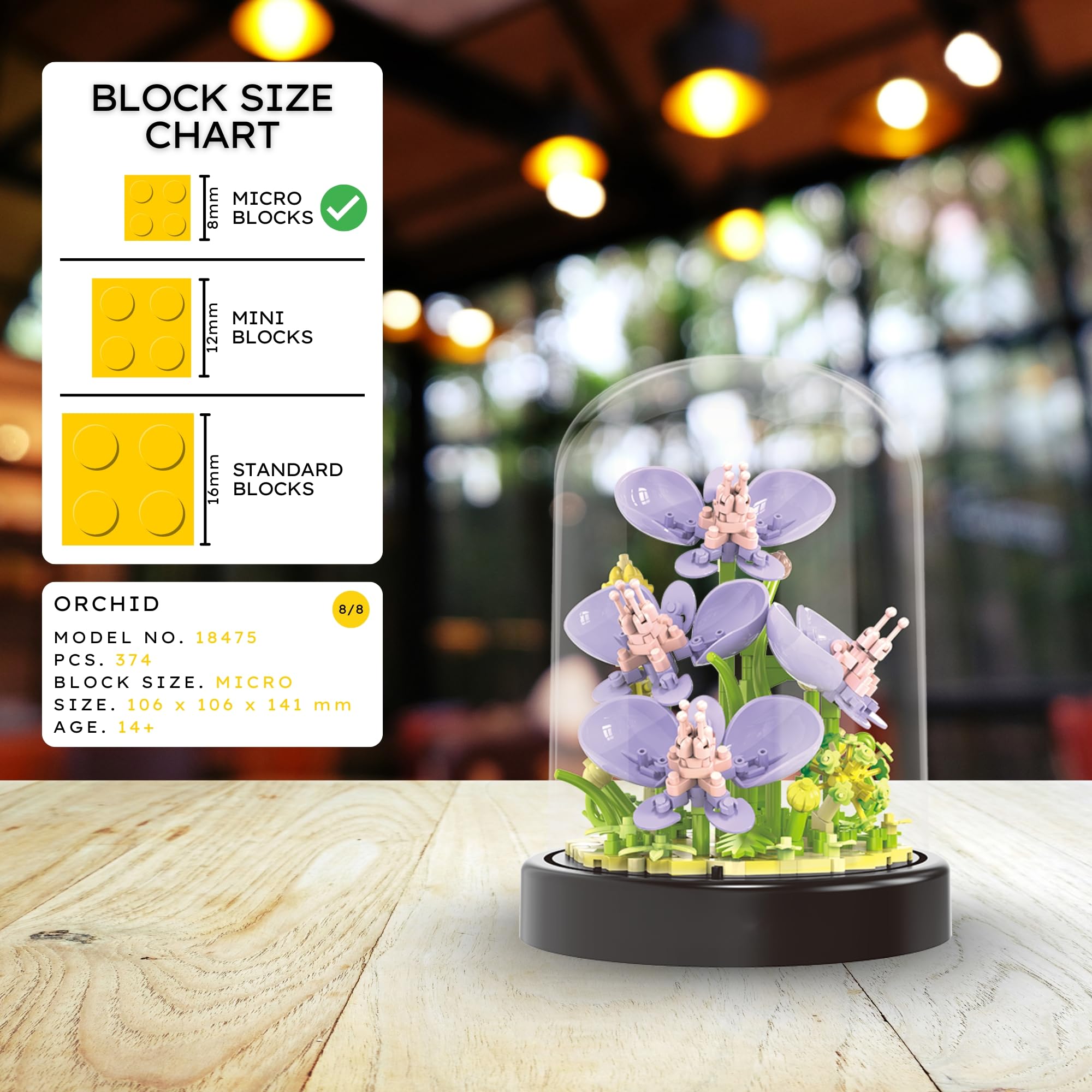 Collection Bouquet - Modèle De Fleur En Briques Pour Adultes - Kit De