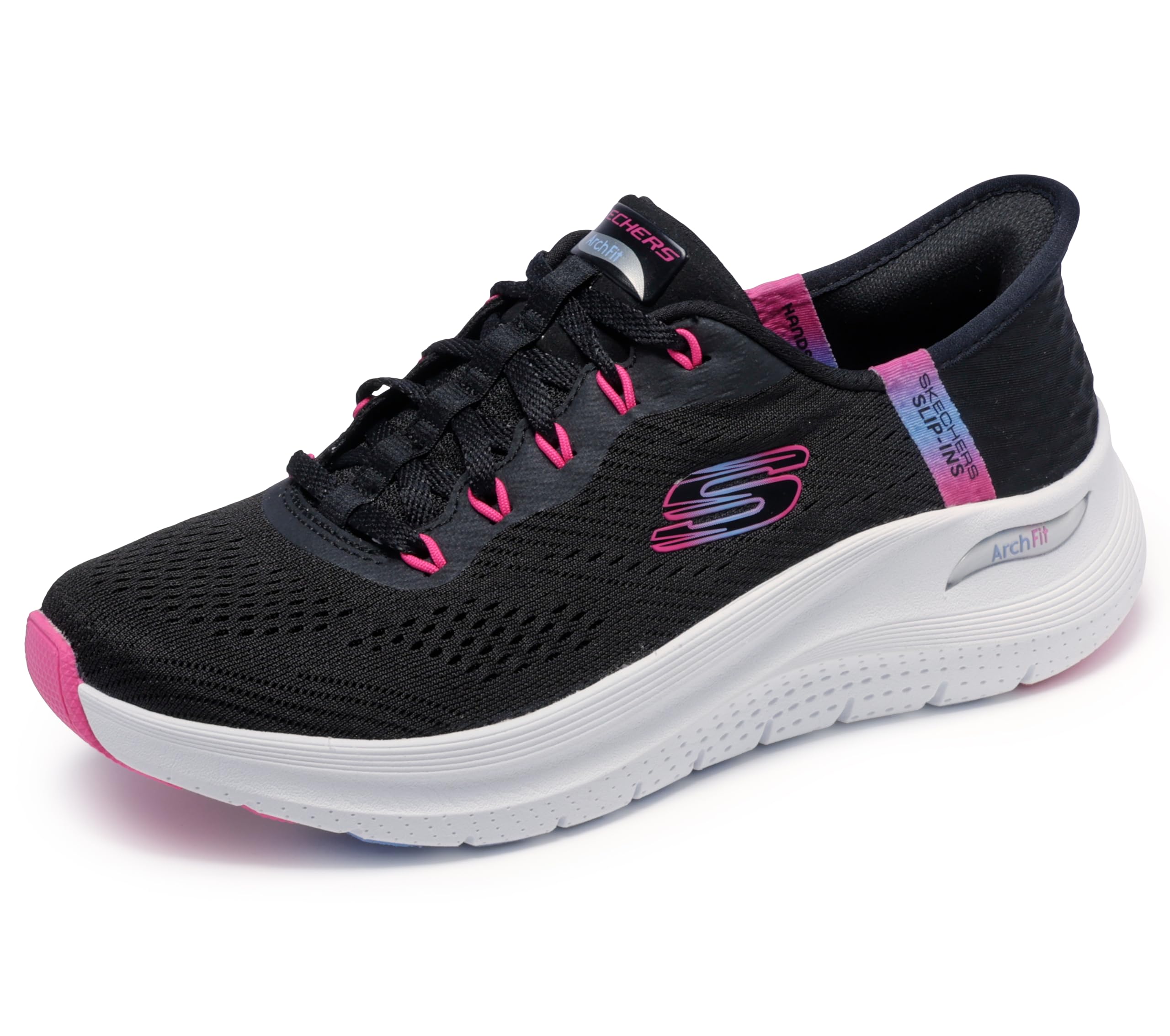 Skechers Women's Black Arch Fit 2.0 Easy Chic Slip On Trainers in Size 3.5, Sports Direct