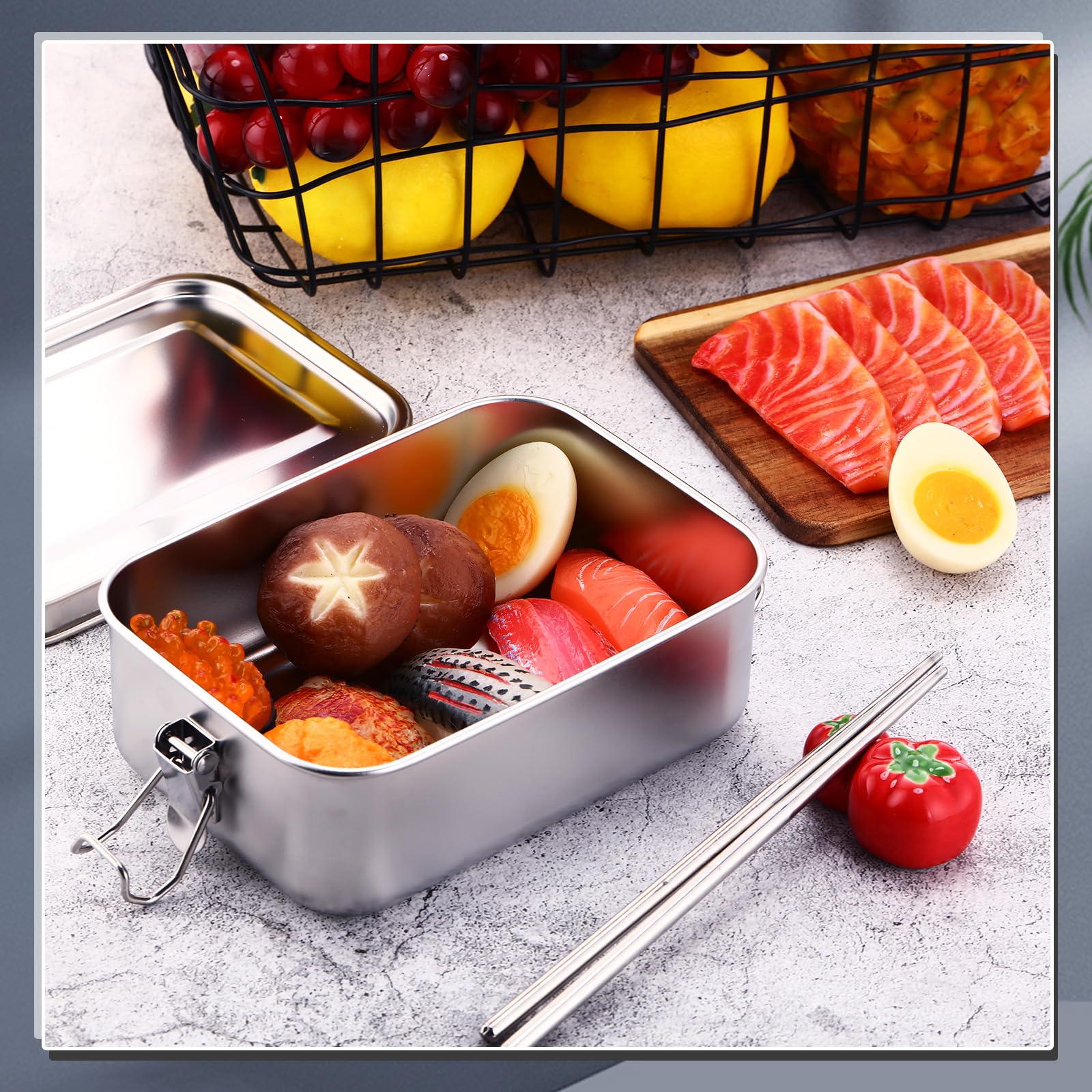 Thermische Geïsoleerde Roestvrijstalen Lunchbox Picknick Bento Voedselopslagcontainer   Tarwe   Tarwe