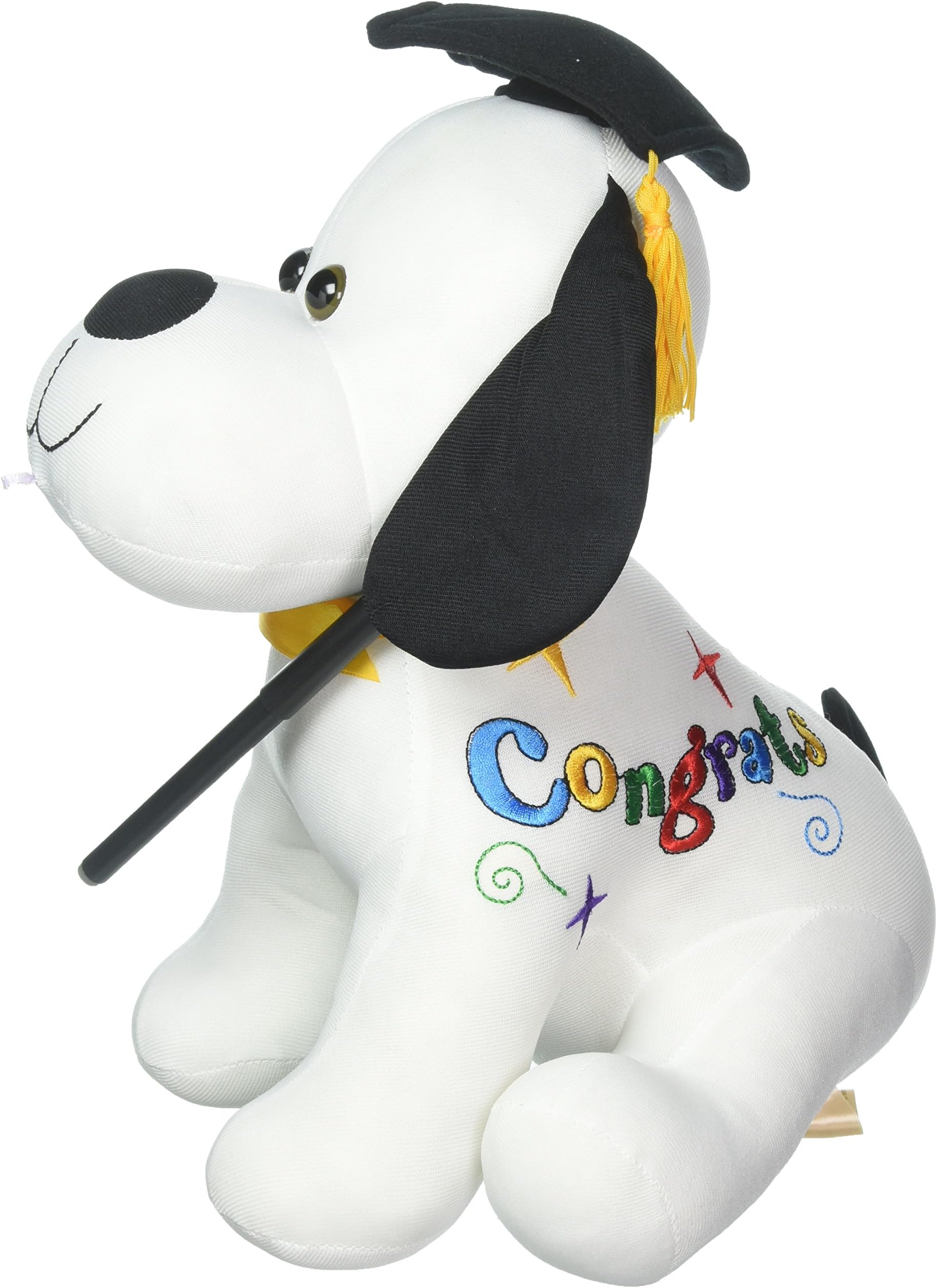 Gabi Toys Star Gifts Plush Autograph Grad Dog with Marker Plush, 12"