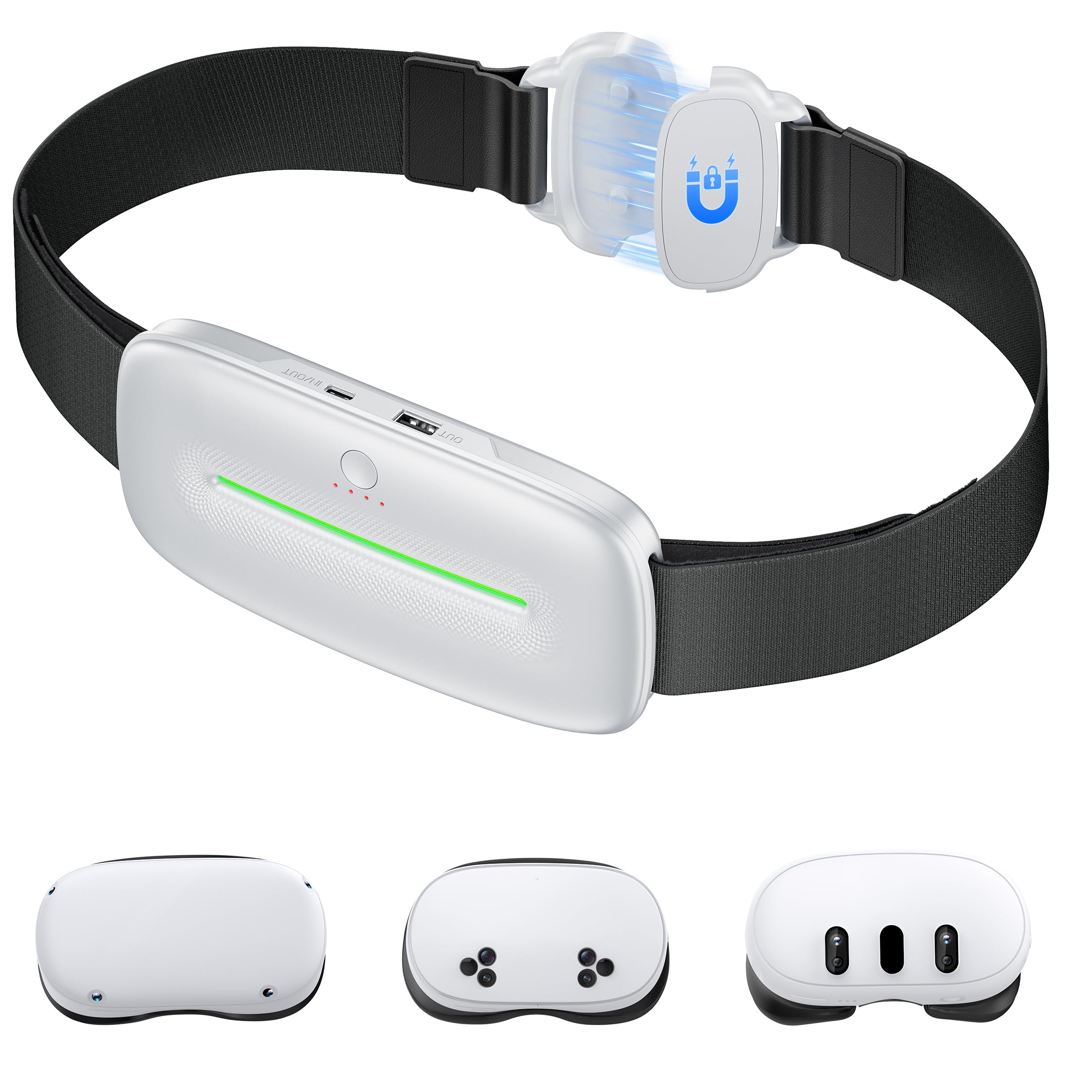 batteria meta quest 3s/3/2 12000mah quick charge