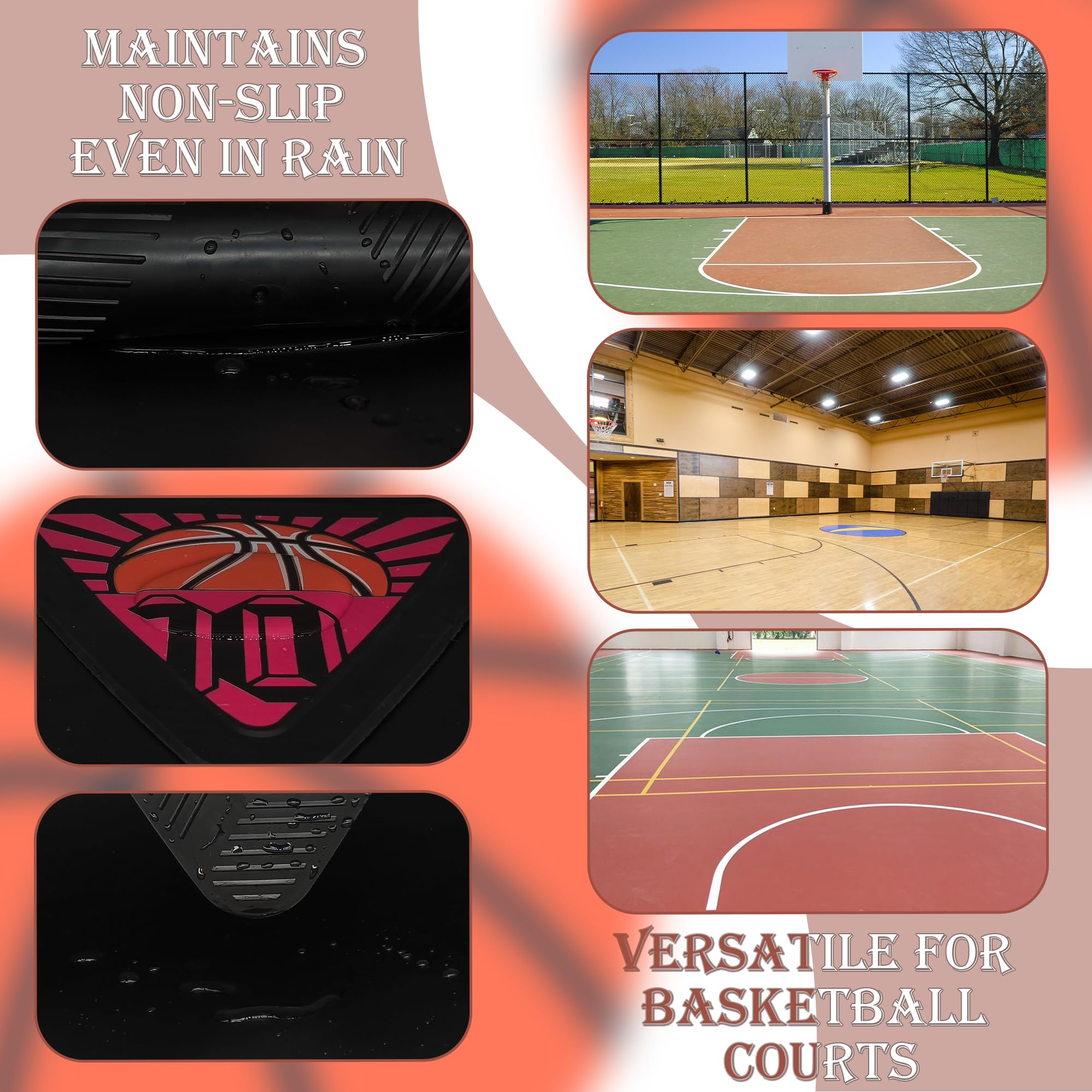 Spot Markers 8 Inch, 6 Pcs Non-Slip Floor Dots Agility Markers Flat Field Cones Poly Dots, Green