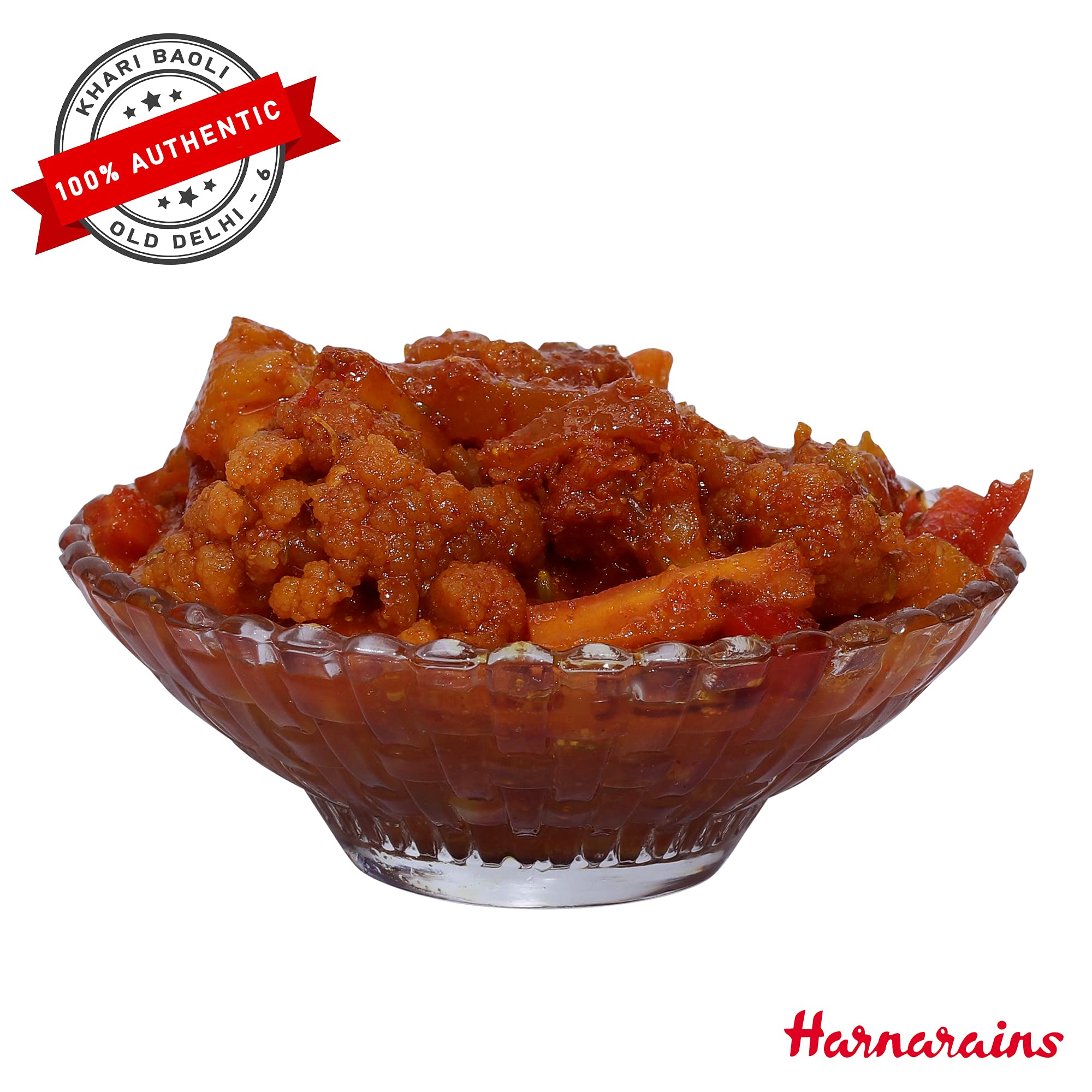 Harnarains (Old Delhi) Cauliflower, Turnip & Carrot Pickle (900 Grams) 2