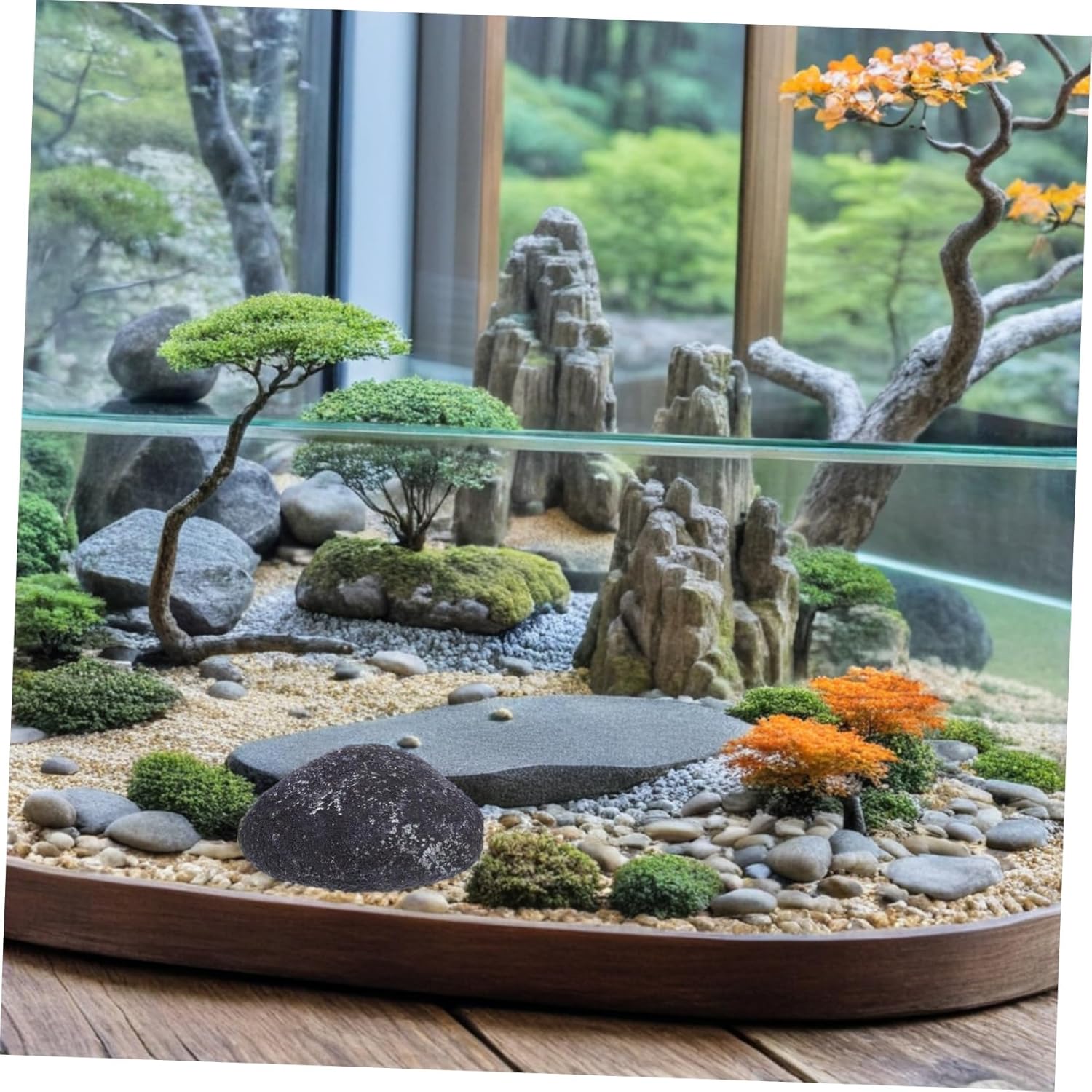 Foam Fake Rocks Realistic Artificial Moss Rocks for Miniature Scenery for Home Garden Decoration and Landscaping Projects