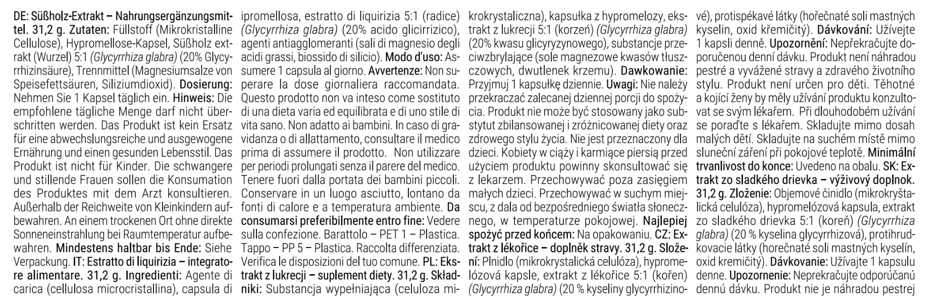 GymBeam Estratto di Liquirizia - Standardizzato 5:1 (84 mg Acido Glicirrizico per Dose) per Digestione, Sistema Immunitario e Benessere Mentale, Vegano, 60 cps