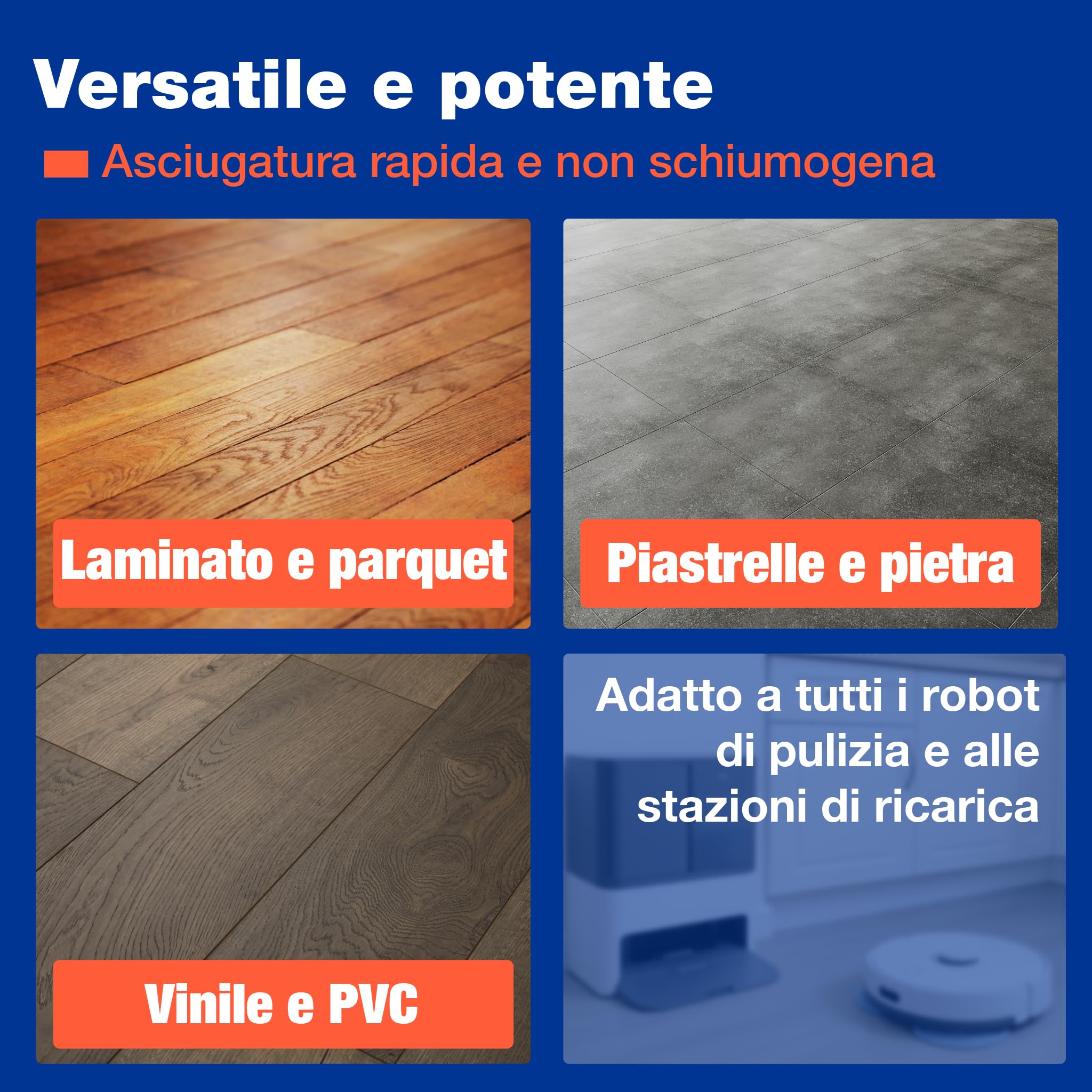 bio-chem - Detergente per pavimenti per Robot Hoover 0,75L + Bicchiere di misurazione - Detergente economico ed ecologico per Robot Hoover e Robot Cleaner Tutte le marche