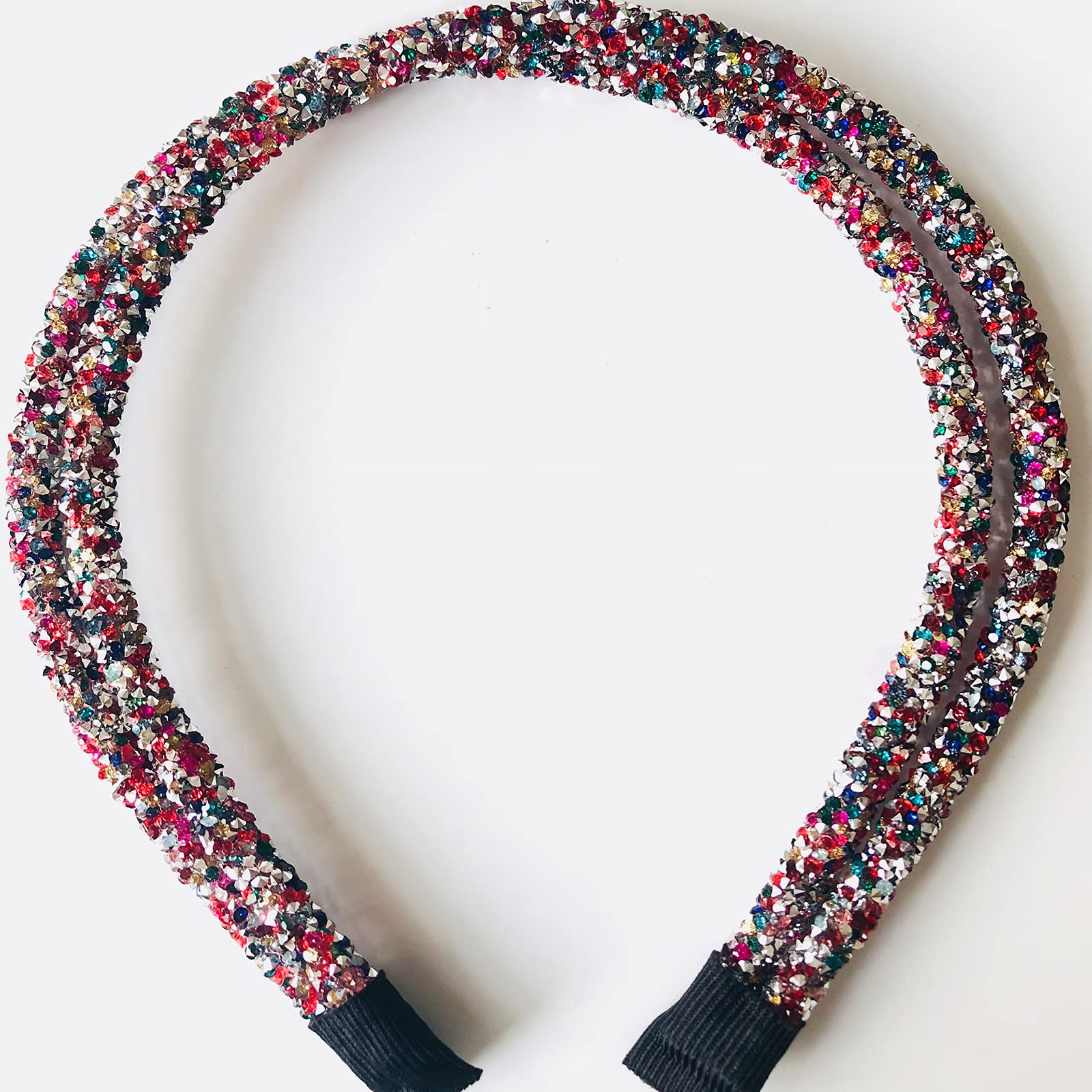 Fascia Per Capelli Con Strass Donna 2 Pezzi, Elastico Arcobaleno Trasparente, Accessori Moda Per Ragazze - 4