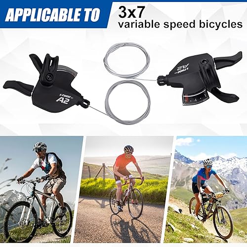 Miniatura 29 de WEEROCK Palanca de cambio de bicicleta 18 velocidades 3X6 palanca de cambios de pulgar para bicicleta de montaña Velocidad 3X6