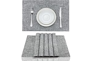 Cotton Placemats Set of 6 Heat Resistant