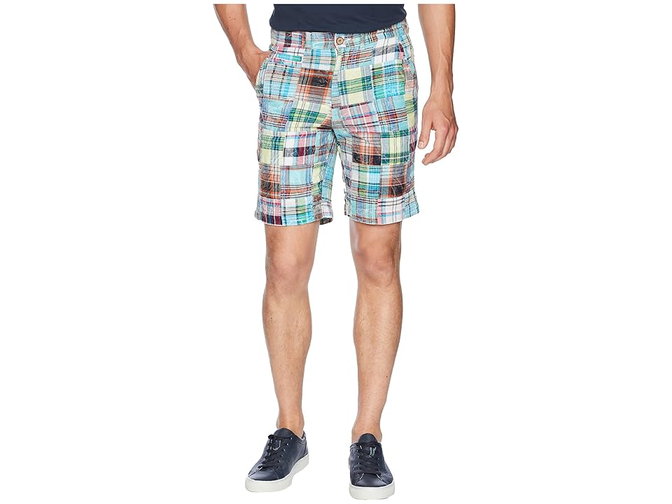 

Vintage 1946 Acid Washed Patch Madras Shorts (Green) Men's Shorts