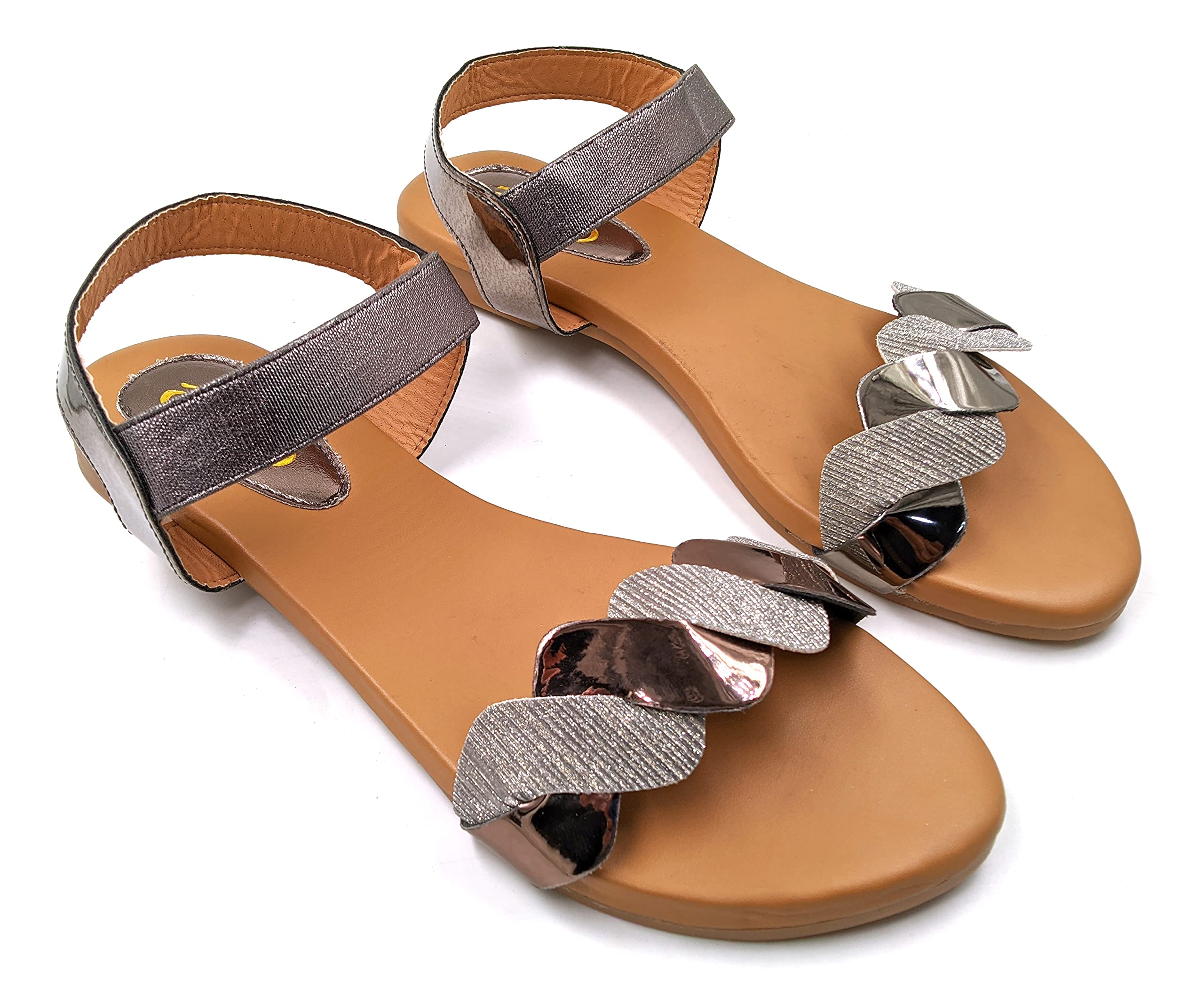 ZaHu Women flats sandals girls stylish fancy flat fashion sandals ladies footwear sandals flat sandal for women and girls (Grey, numeric_7) (B09B5CXZXW) Amazon Price History, Amazon Price Tracker