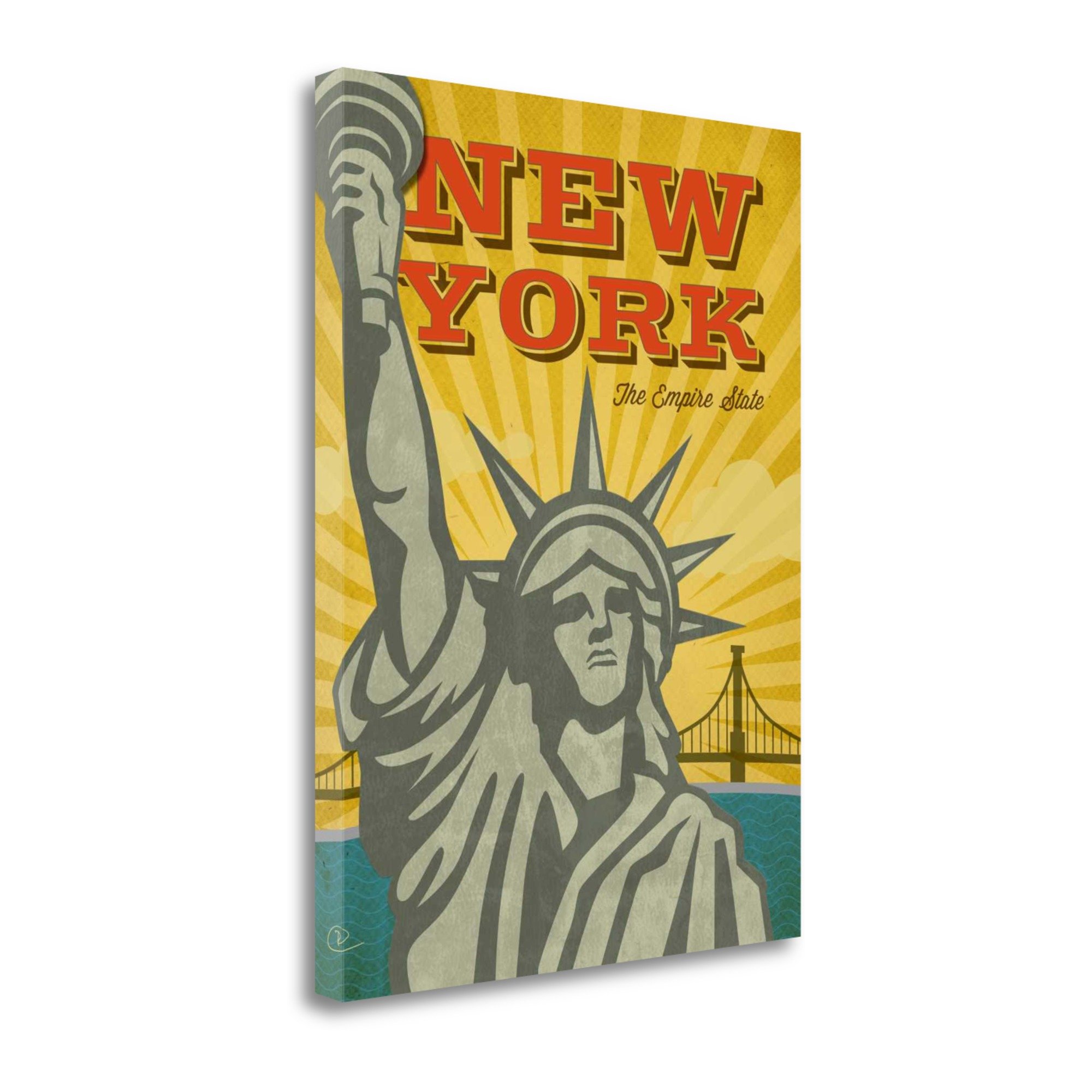 "New York The Empire State" By Renee Pulve, Fine Art Giclee Print on Gallery Wrap Canvas, Ready to Hang