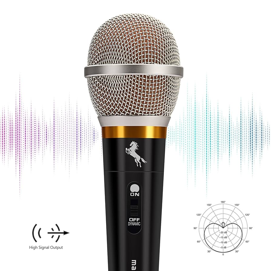 Karaoke Mic VRJTEC Dynamic Handheld Wired Microphone Comes With
