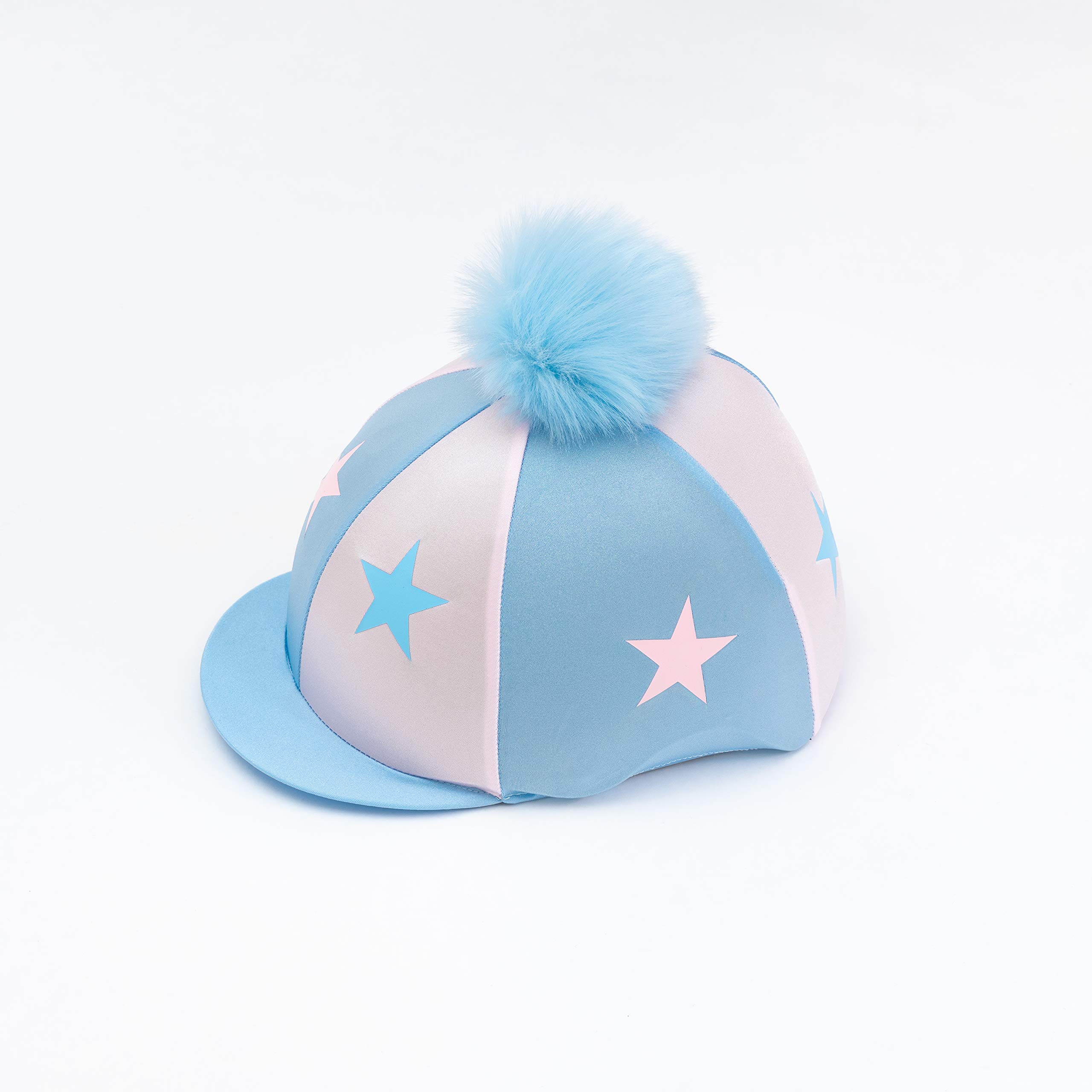 Luvponies Housse personnalisée pour chapeau d'équitation Motif étoiles de fond
