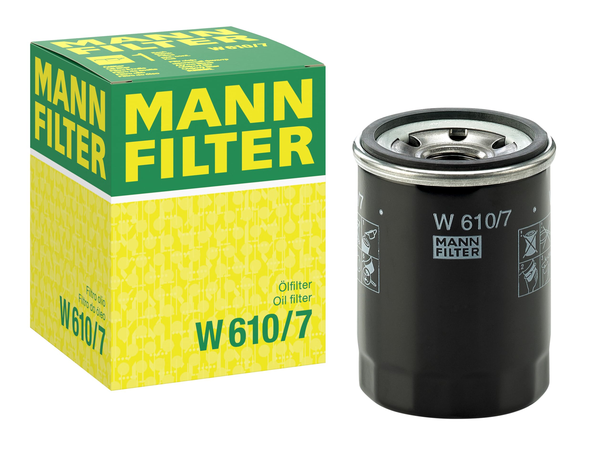 MANN-FILTERW 610/7 Oil Filter - for Cars + Transporters