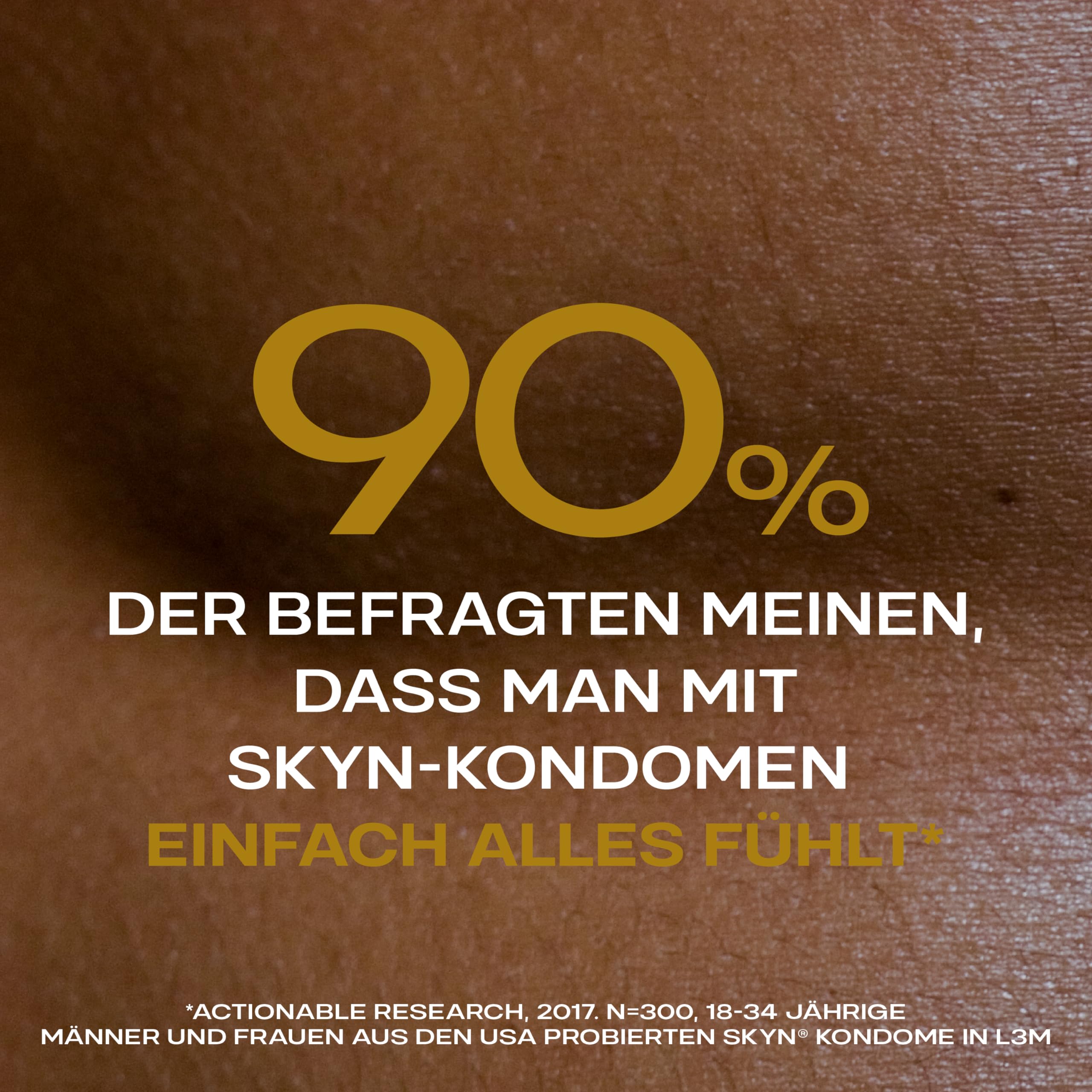SKYN Unbekannt Pleasures Kondome für Männer, mit glatter und strukturierter Oberfläche, latexfrei, SKYNFEEL-Technologie, geschmiert, 53 mm Nennbreite