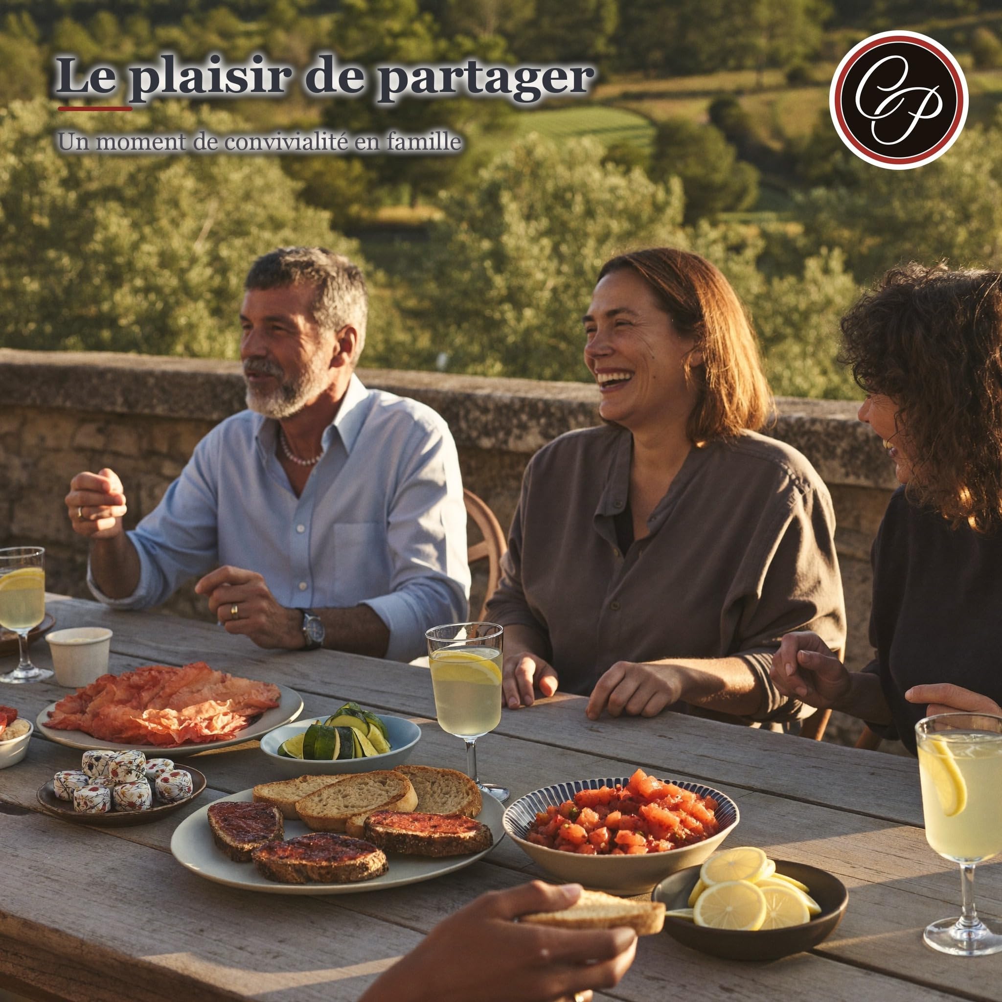 Cellier du Périgord Panier Gourmand L'Instant Gourmet | Coffret 10 spécialités sans alcool du Périgord : foie gras de canard, toastinades, douceurs et pur jus de pomme