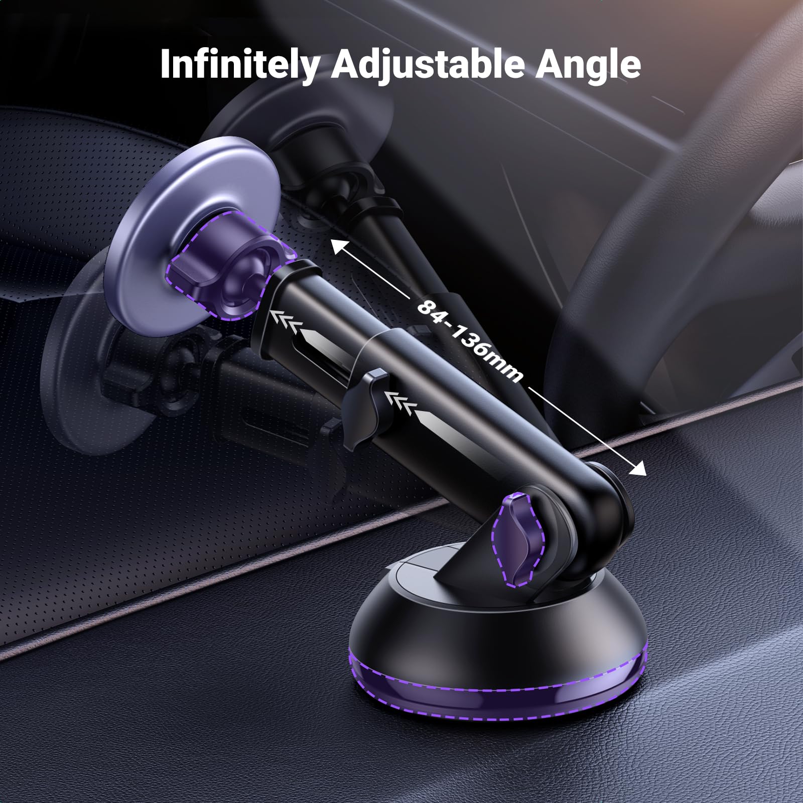 UGREEN Magnetic Car Phone Mount Compatible with MagSafe Car Mount - Image 4