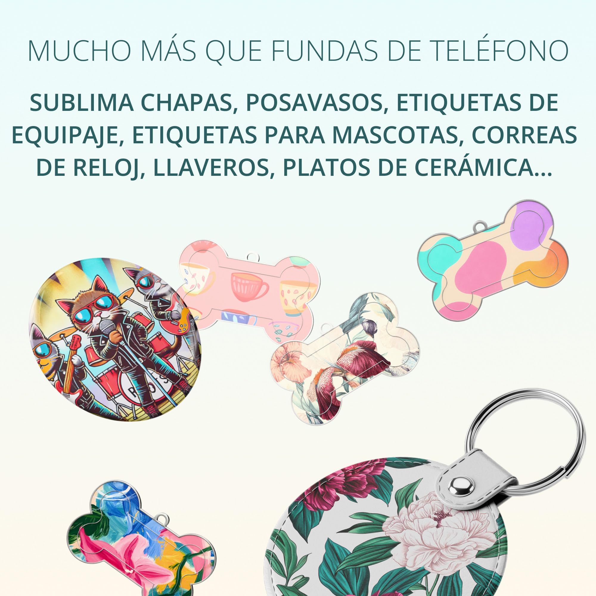 LOKLiK Prensa de calor para fundas de teléfono, insignias, montañas y más personalizadas - Tecnología vacía para diseño envolvente vibratorio - Phone Case Heat Press - Compatible con iPhone y Android