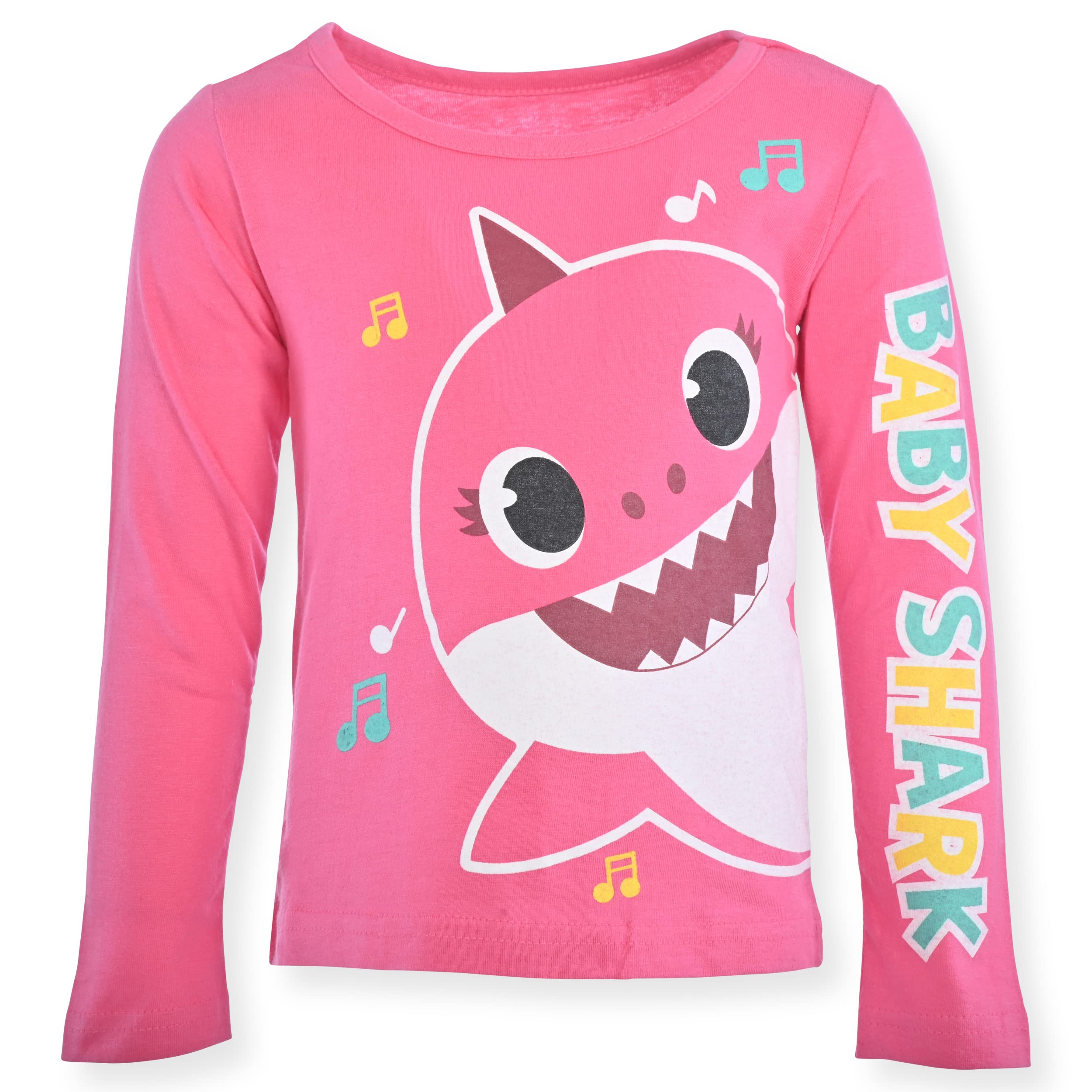 Nickelodeon Mädchen 3er-Pack Baby Shark Langarm Graphic Tee Shirt