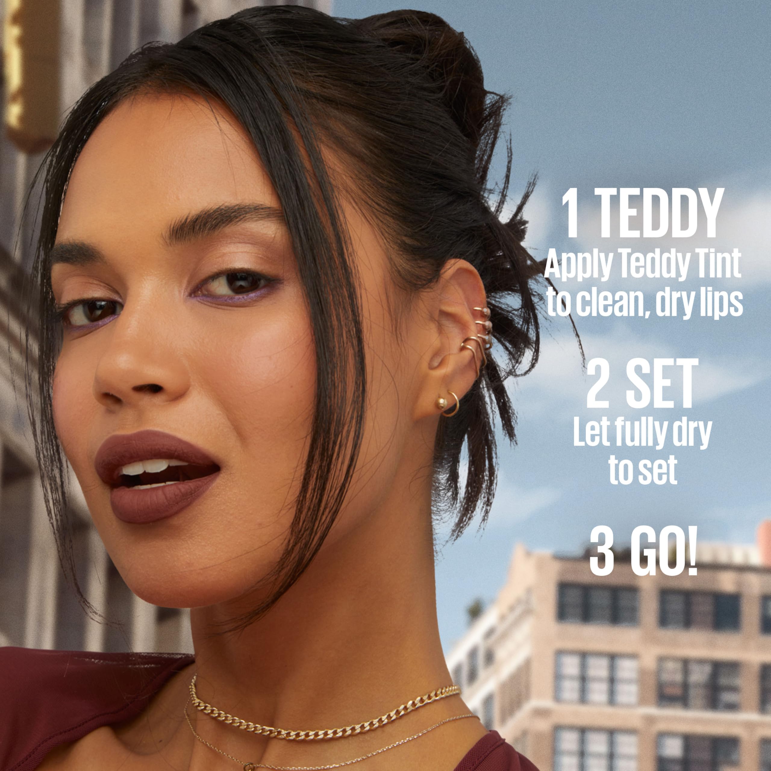 Maybelline New York, Super Stay Teddy Tint 50 Wild at Heart, płynna szminka, 5ml