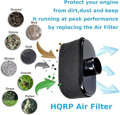 Miniatura 4 de HQRP Filtro compatible con tractores de césped Cub Cadet LTX 1050 KW, LTX 1046 KW, RZT 50 KW, RZT 54 KW, RZT L46 KW, RZT L50 KW, RZT L54 KW, XT2