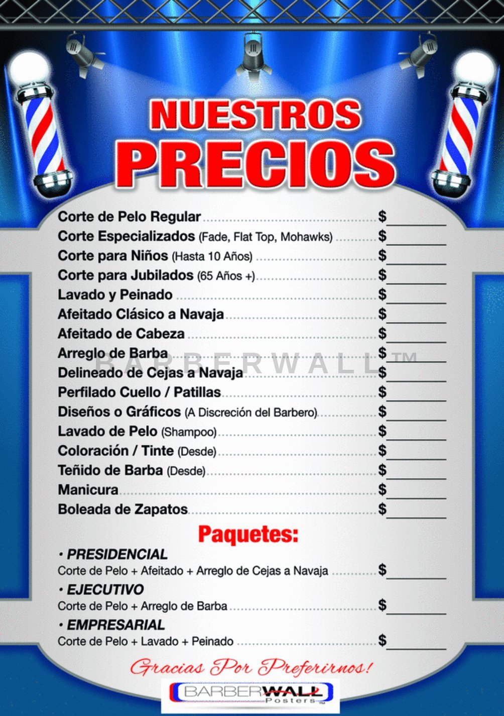 Buy Barber Shop Price In Spanish Barber Barber Shop Dimension 24 X