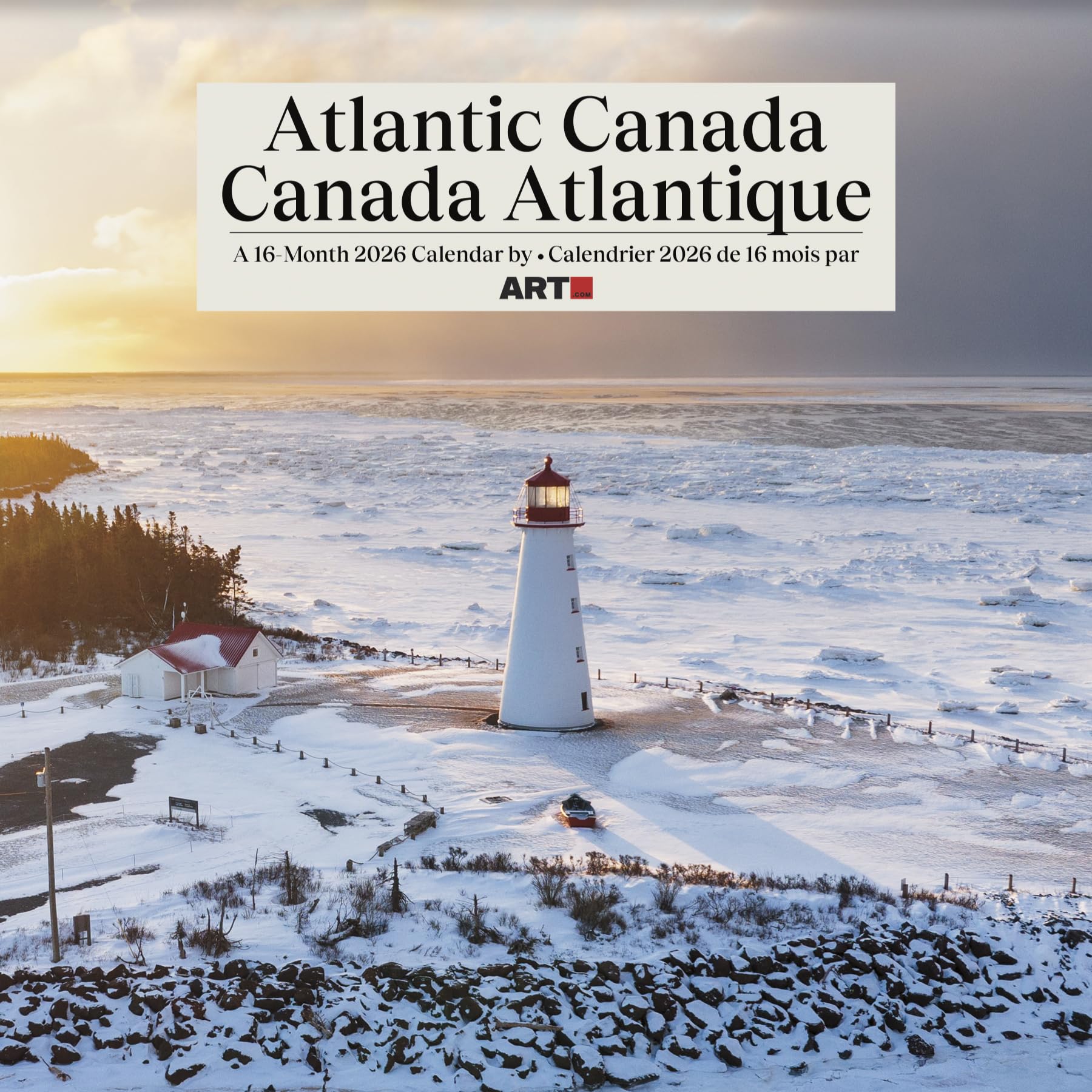 Calendrier mural 2026 Canada atlantique (bilingue français)