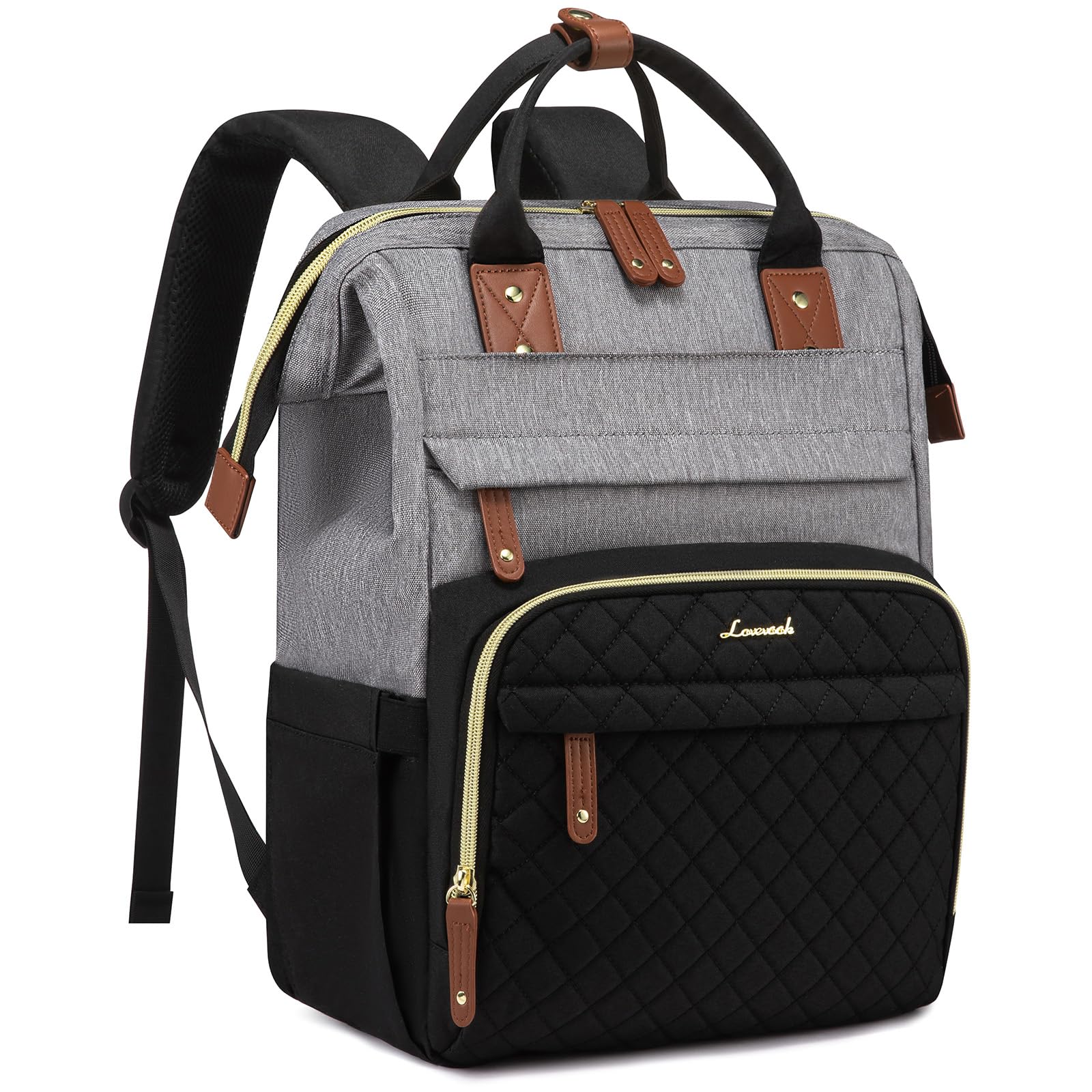 LOVEVOOK Laptop Backpack for Women, 15.6'' Waterproof Nurse Bag Teacher Work Backpack Purse for Women, Travel Computer Backpack for College Office Business Ladies
