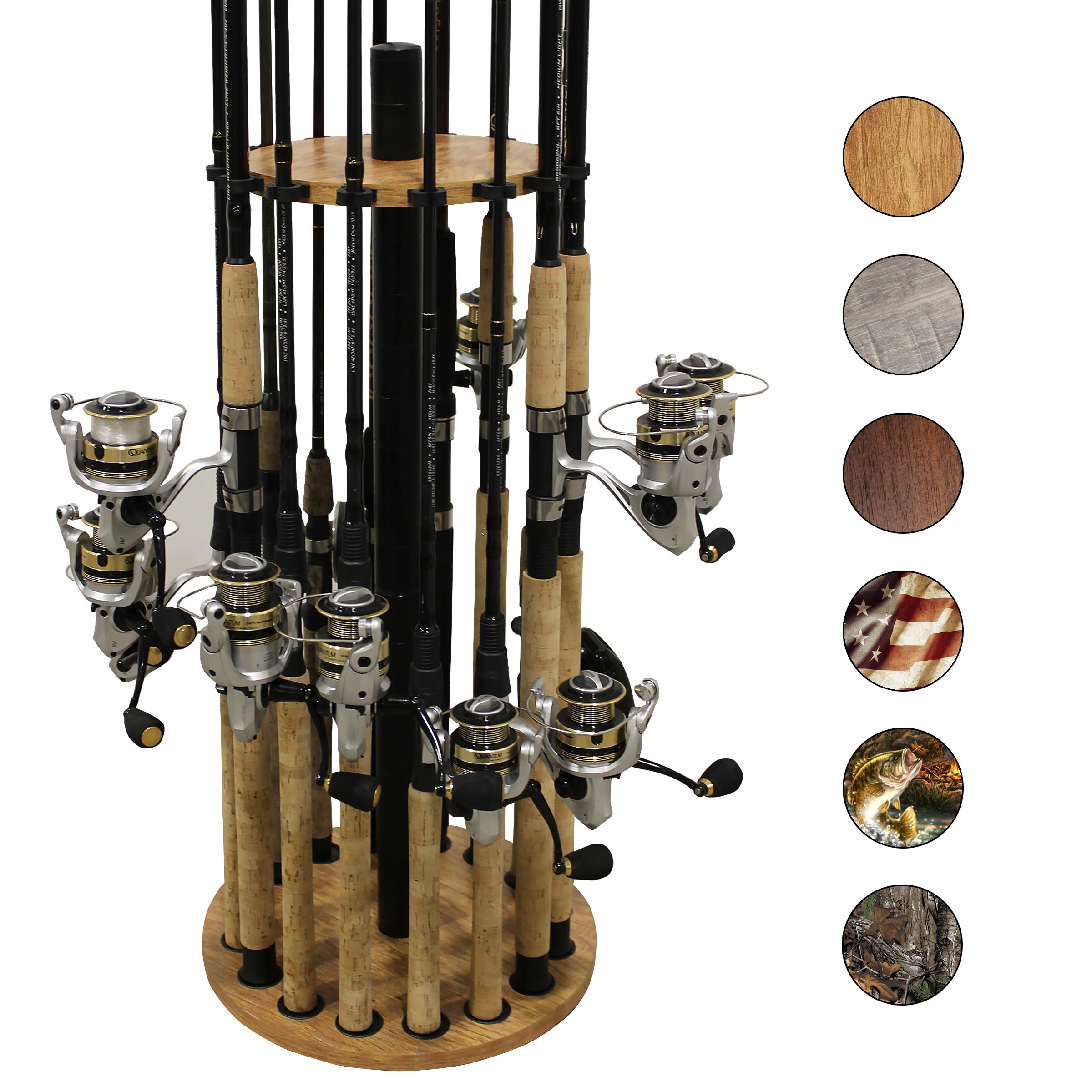 Amazon.com: Rush Creek Creations | Round Fishing Rod Holder for 16 Freshwater Fishing Poles, Fishing Gear, and Fishing Accessories | Fishing Rod Rack with 16 Fishing Rod Clips for Garage Organization : Sports & Outdoors Amazon.com: Rush Creek Creations | Round Fishing Rod Holder for 16 Freshwater Fishing Poles, Fishing Gear, and Fishing Accessories | Fishing Rod Rack with 16 Fishing Rod Clips for Garage Organization : Sports & Outdoors