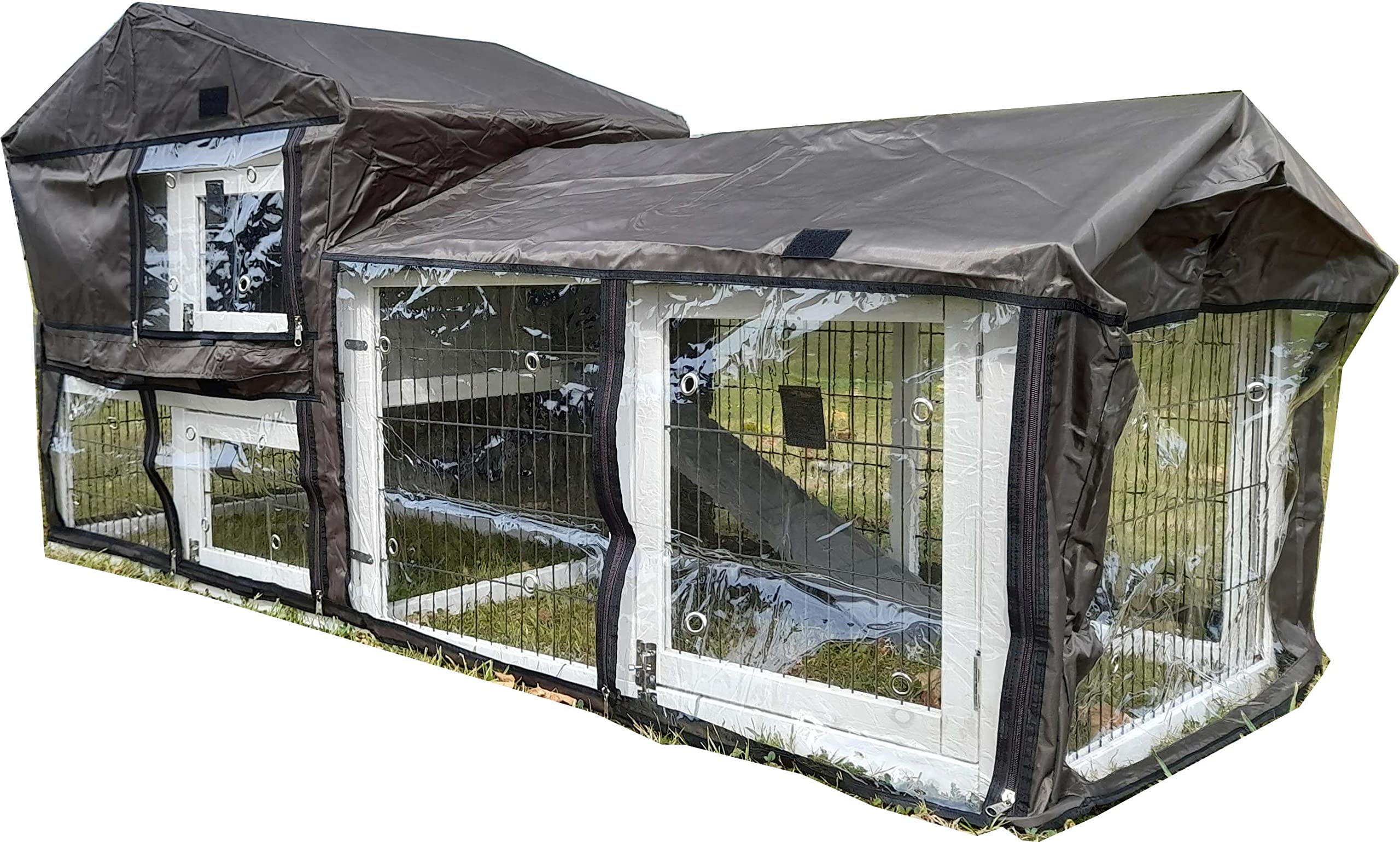 Eggshell RAIN COVER ONLY FOR LARGE SMOKEY XXL RABBIT HUTCH GUINEA PIG HUTCHES RUN RUNS LARGE 2 TIER WITH NIGHT SHUTTER