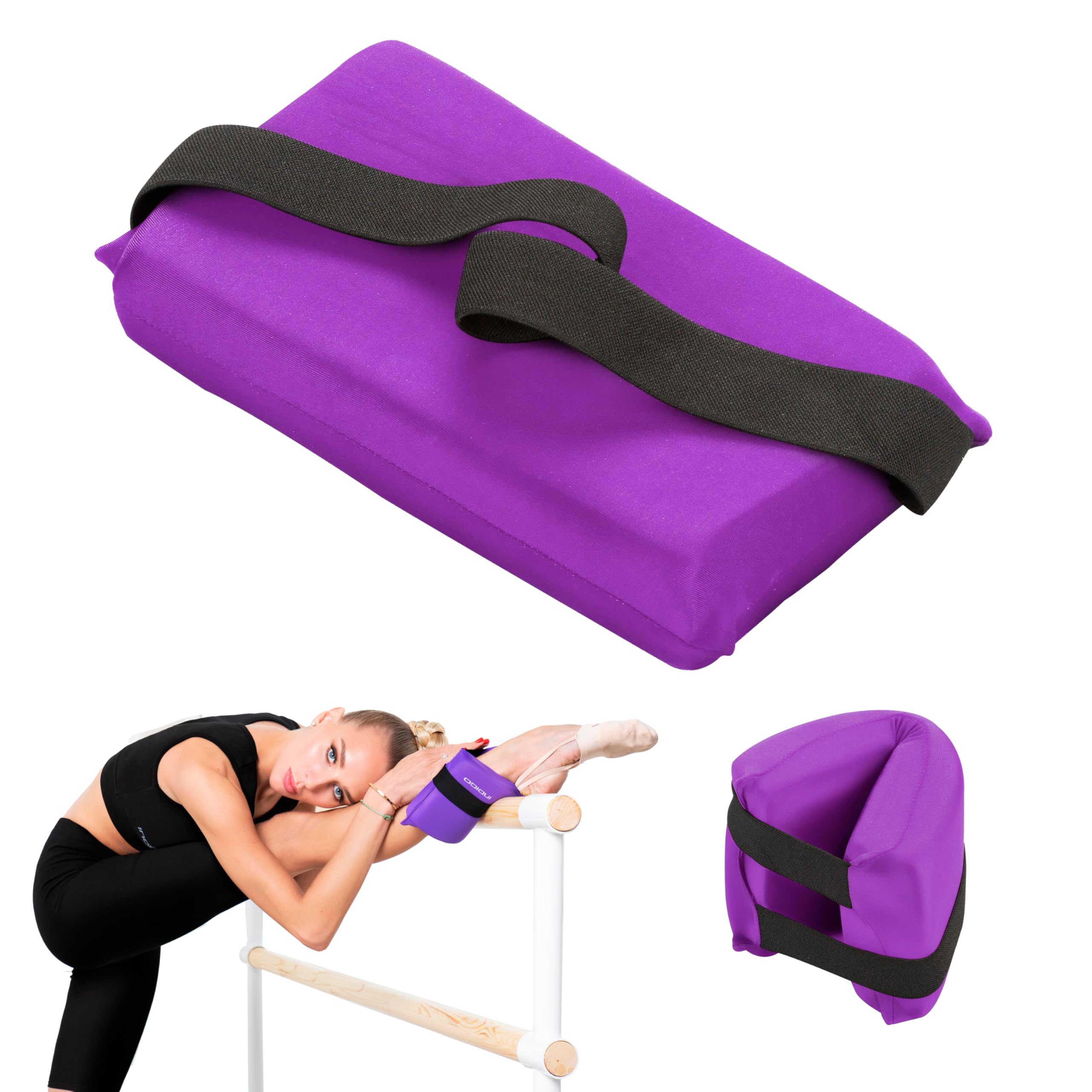 DRUNA Stretching and Flexibility Pad for Rhythmic Gymnastics, Dance and Ballet, Rolling Pad, Pillow 24,5 * 12,5 cm (Purple)