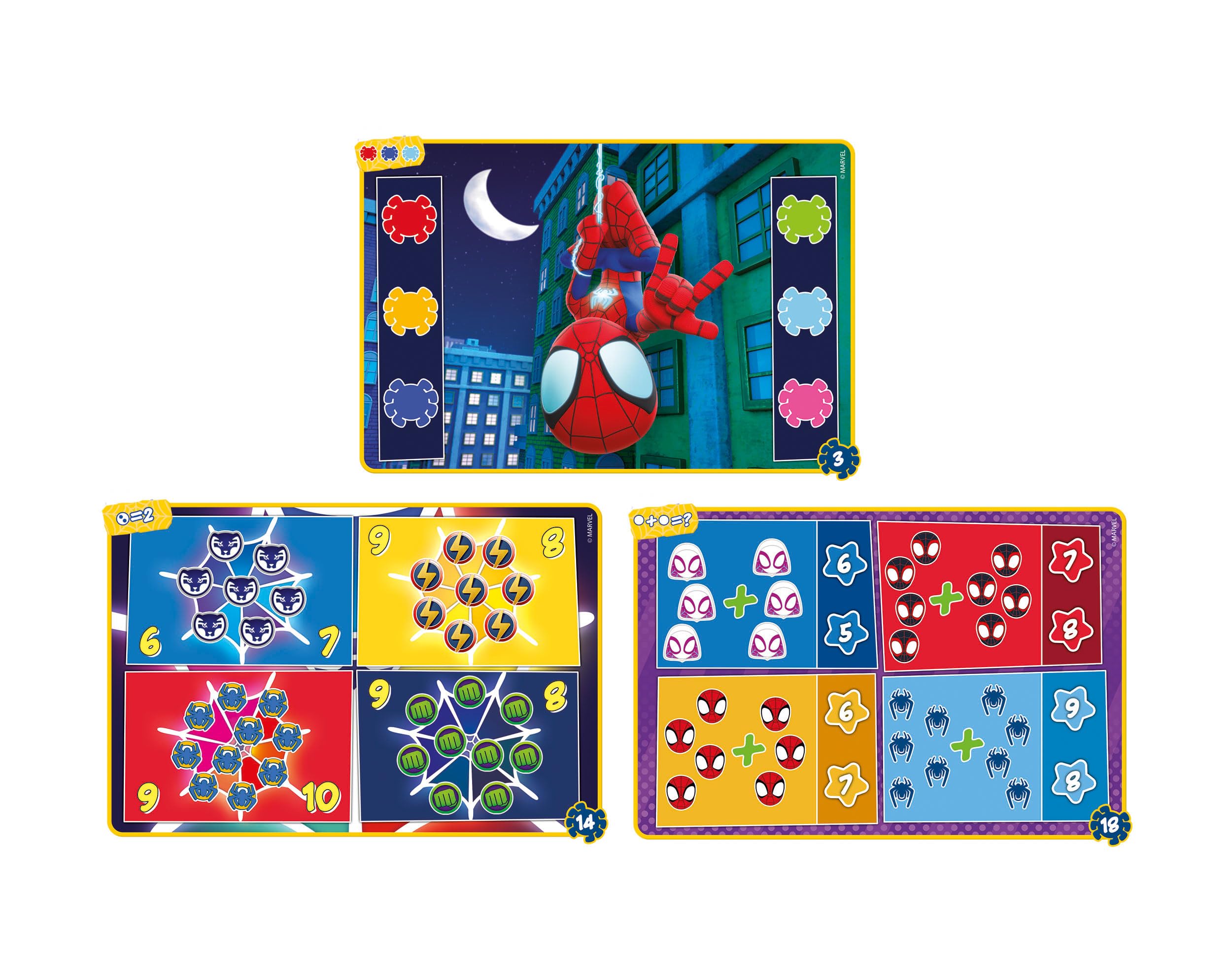 Clementoni Sapientino - Travel Quiz Marvel Spidey Amazing Friends con Penna Interattiva, Schede Educative per Bambini 4 Anni, Gioco Elettronico Parlante, Batterie Incluse, Made in Italy, 16806