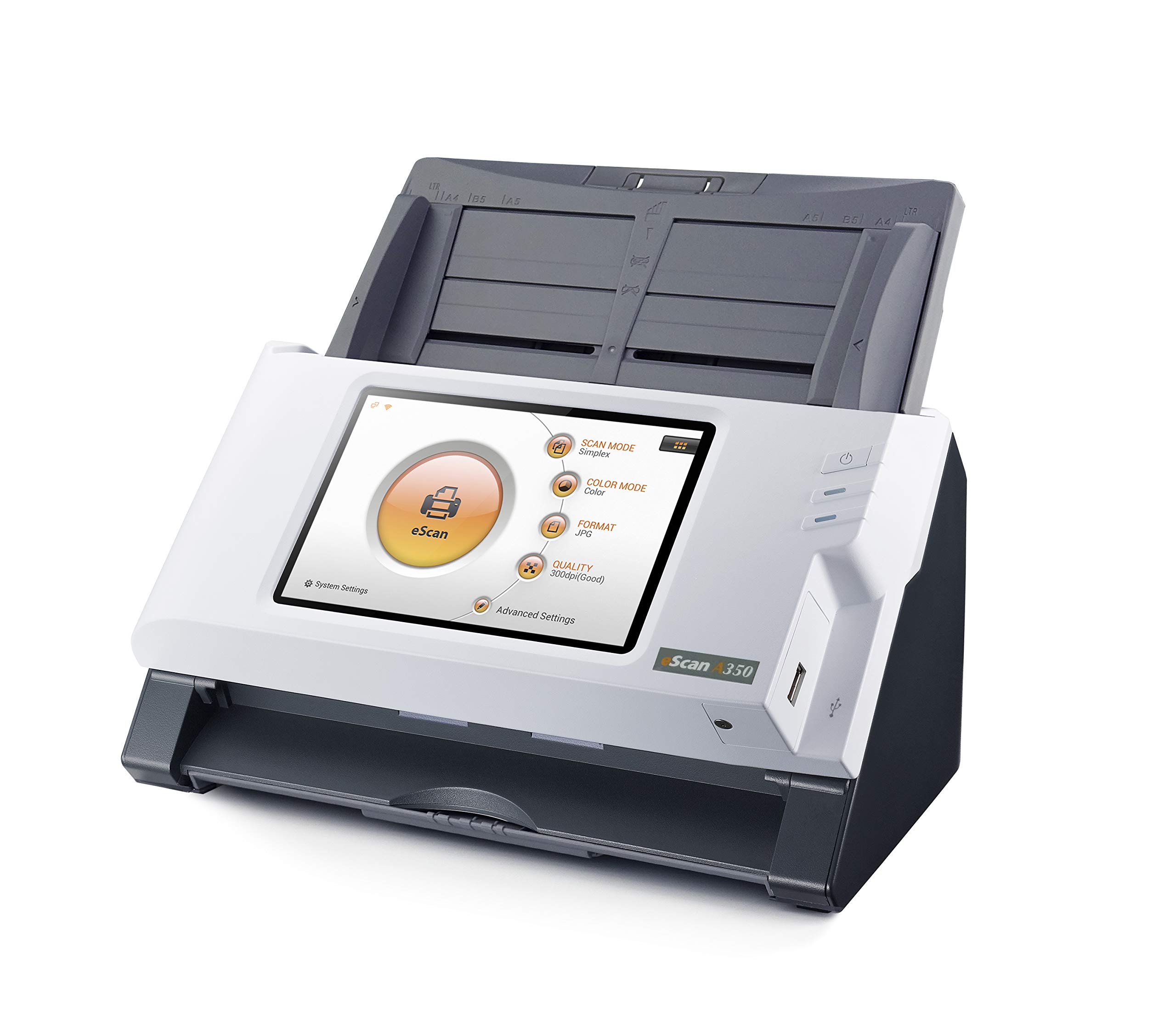 Plustek Escan A350 Essential AdF-Scanner 600 X 600 Dpi A4 Schwarz - Wei? (0286)