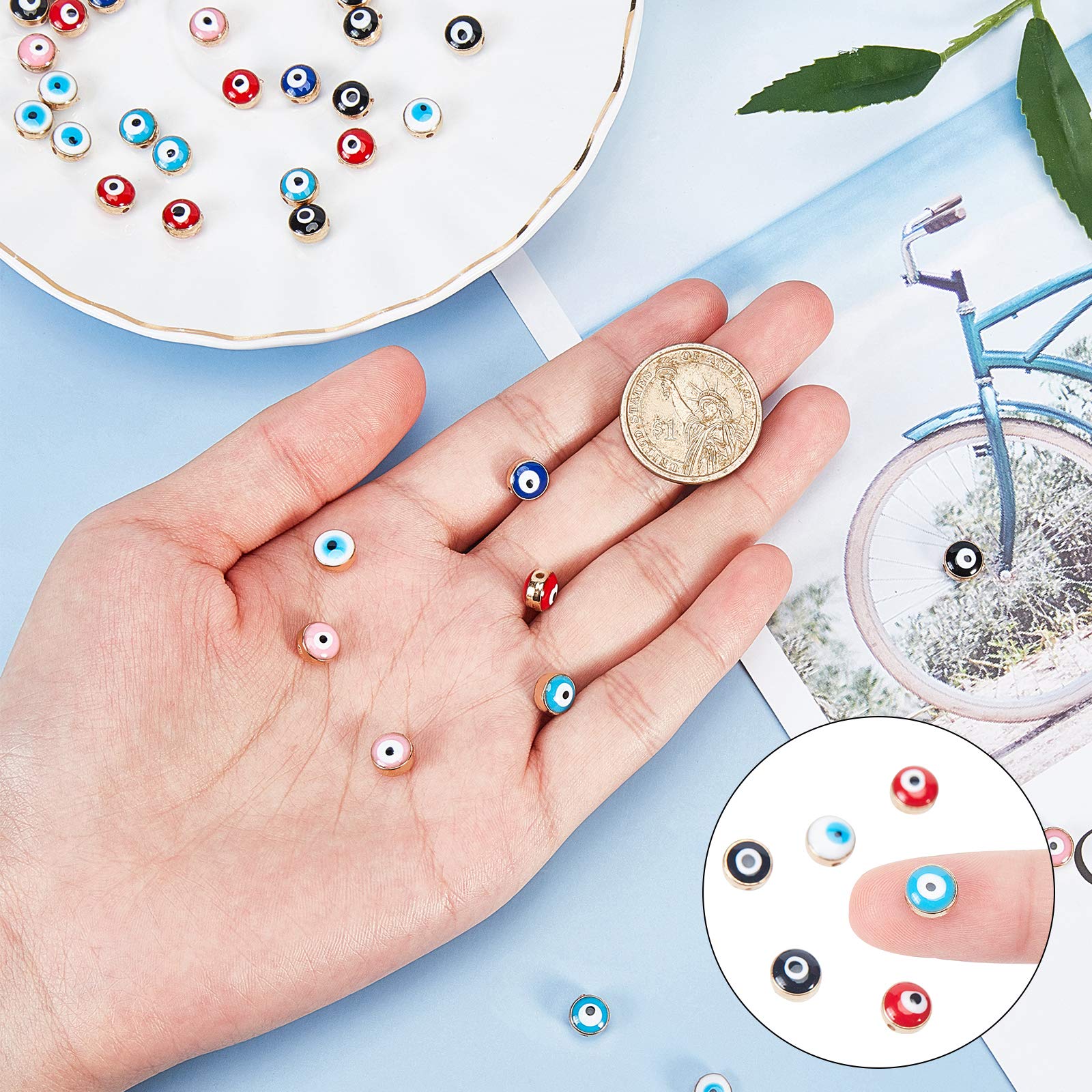 50 kralen boze oog 6x7 mm | BOZE OOG artikelen | Goretti