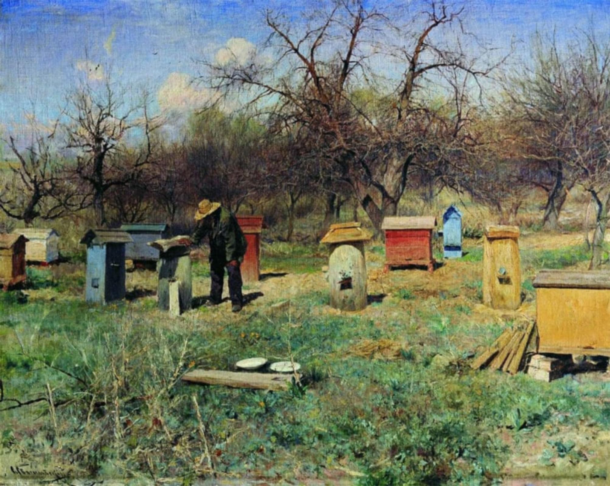 POSTERIIk Famous Print Pop Art Wall Art Graffiti Spring Day Apiary Sergey Ivanovich Svetoslavsky Art Prints for Home Decor 60x90cm