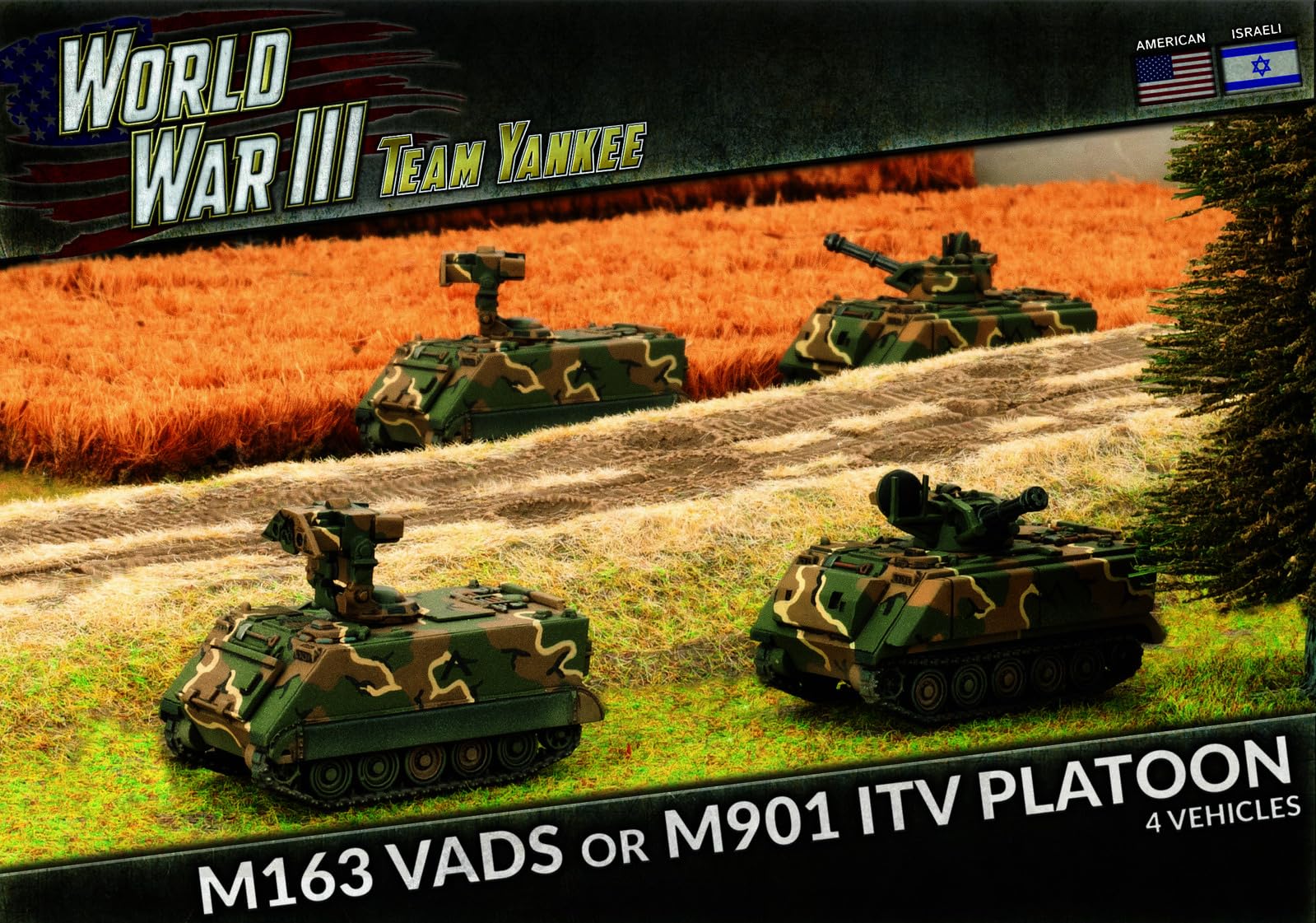 Flames of War Team Yankee US M163 VADS or M901 ITV Platoon (4 figures, TUBX02) by Flames of War