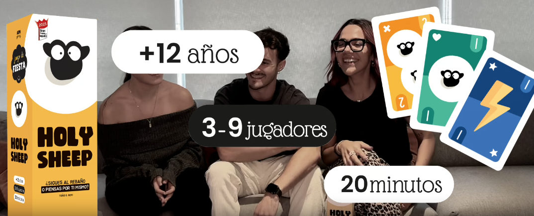 Holy Sheep - Board Games With Family And Friends - Answer Like Your Team! - Fun, Fast And Original - 3 To 9 Players - 12 Years