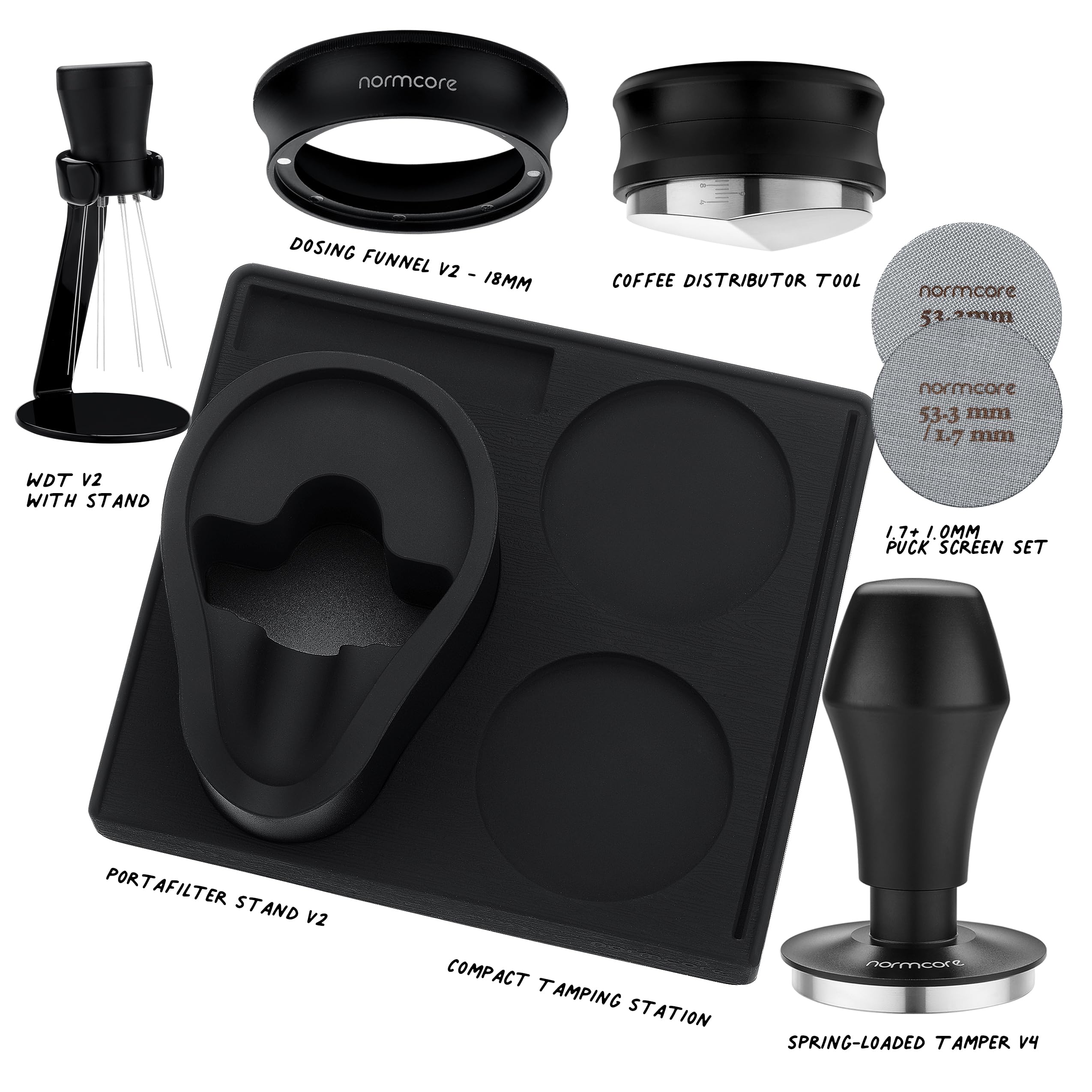Amazon.com: Normcore 53.3mm 7-in-1 Compact Barista Kit: Coffee 