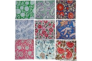 INDIANHANDICRAFTS Block Print Napkins: A Touch of Indian Culture for Your Table
