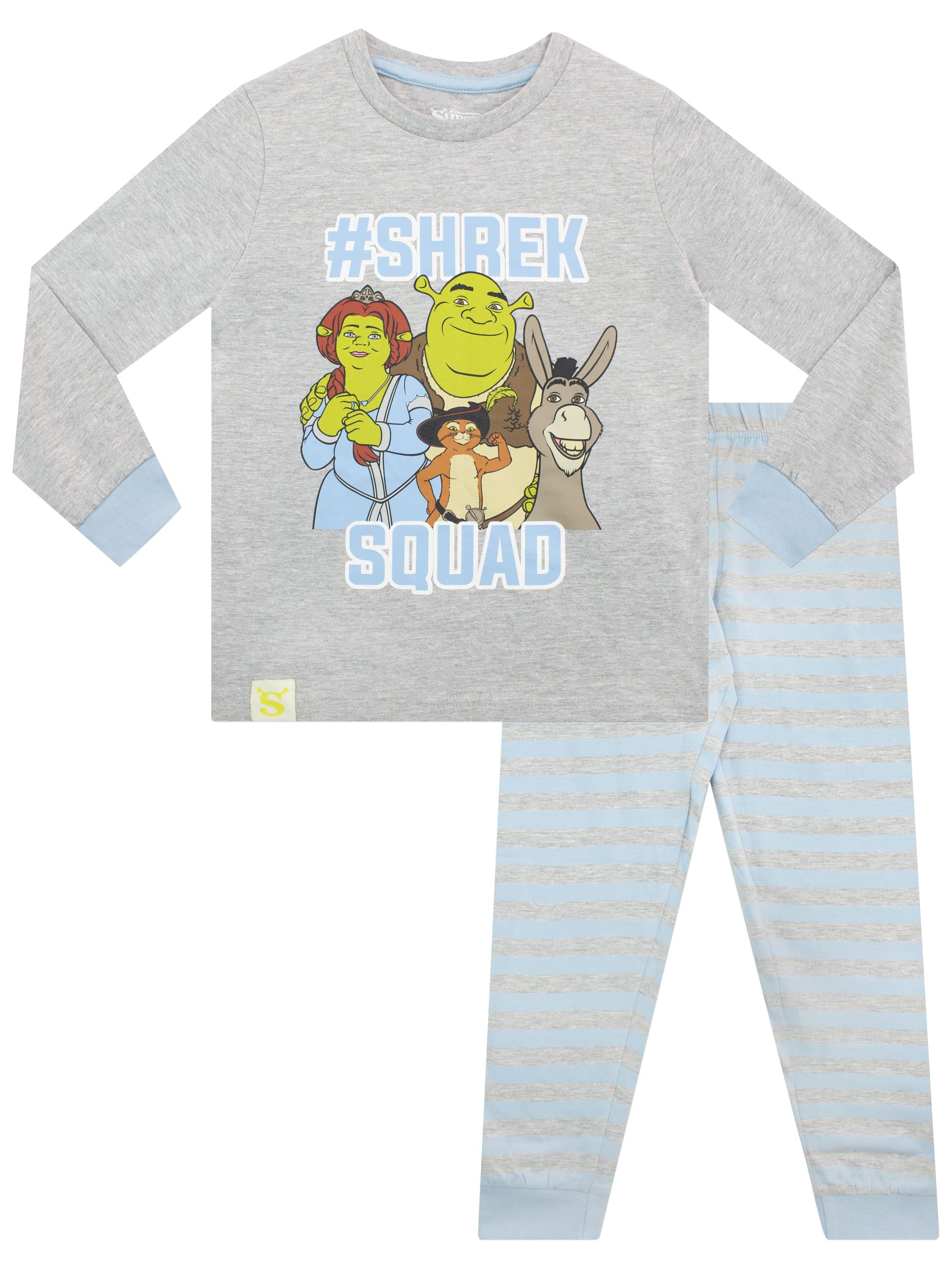 Dreamworks Animation Skg Girls Grey Dreamworks Pyjamas Shrek 9-10 Years