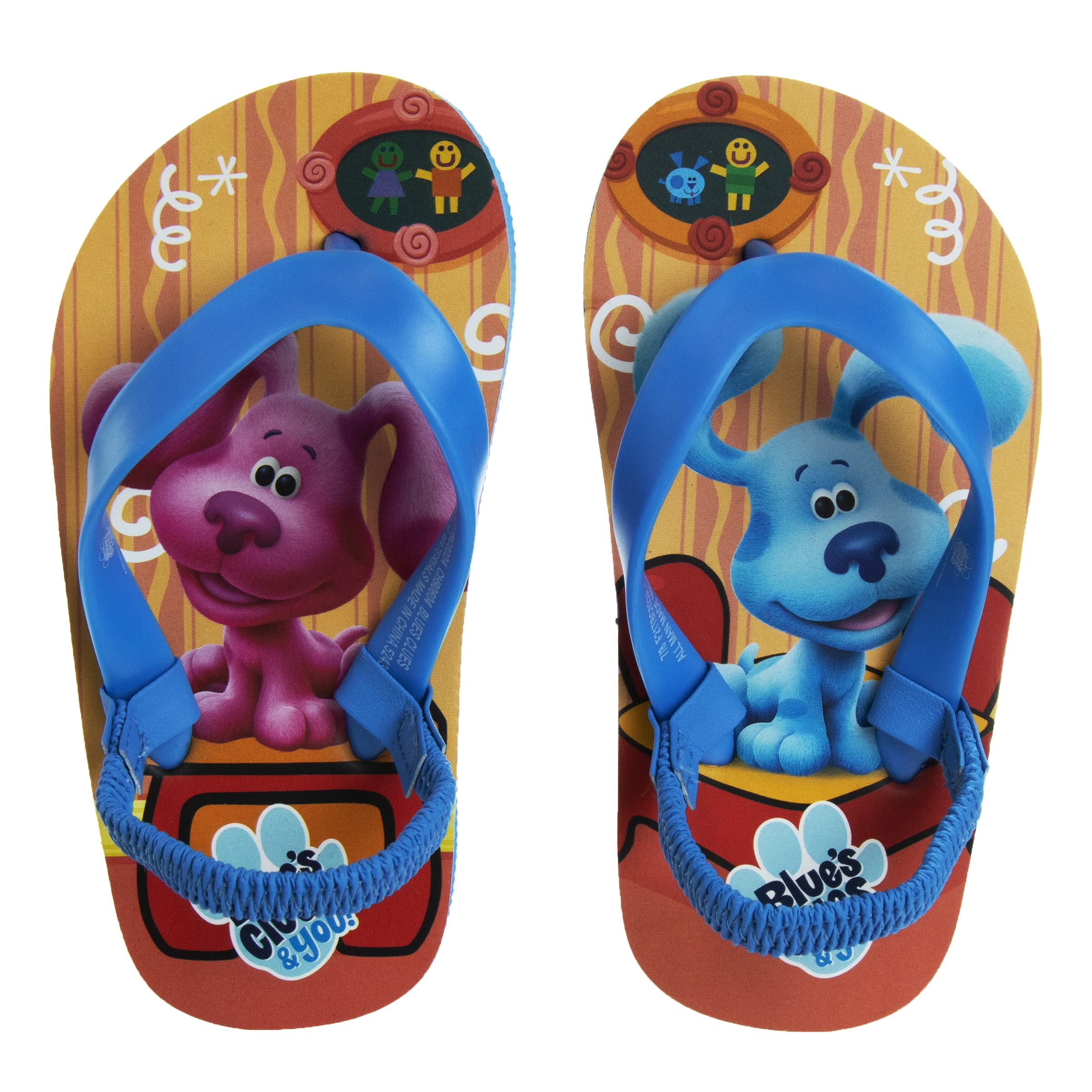 NickelodeonGirls Boys character flip flops sandals kids water shoes - Paw Patrol Blues Clues Baby Shark - thong beach slides summer slip on quick dry toddler little kid