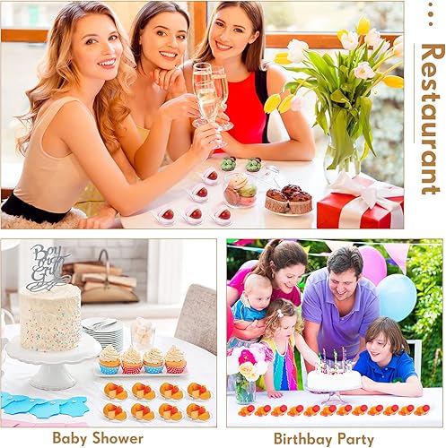 Miniatura 7 de 500 cucharas de aperitivo de 4 pulgadas mini platos de aperitivos suministros de catering de plástico cucharas de degustación de aperitivos cuchara