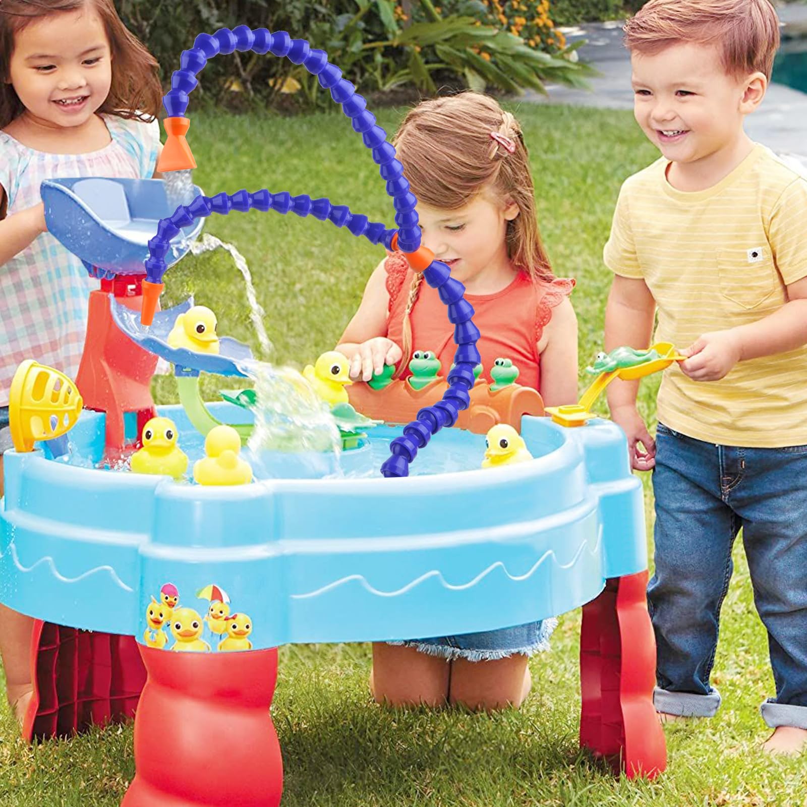 JYNTERPLAY Kids Water Pump for Step2 Water Table with 2 Nozzles Flexible Spray Tubes for Summer Outdoor Activities — view 6