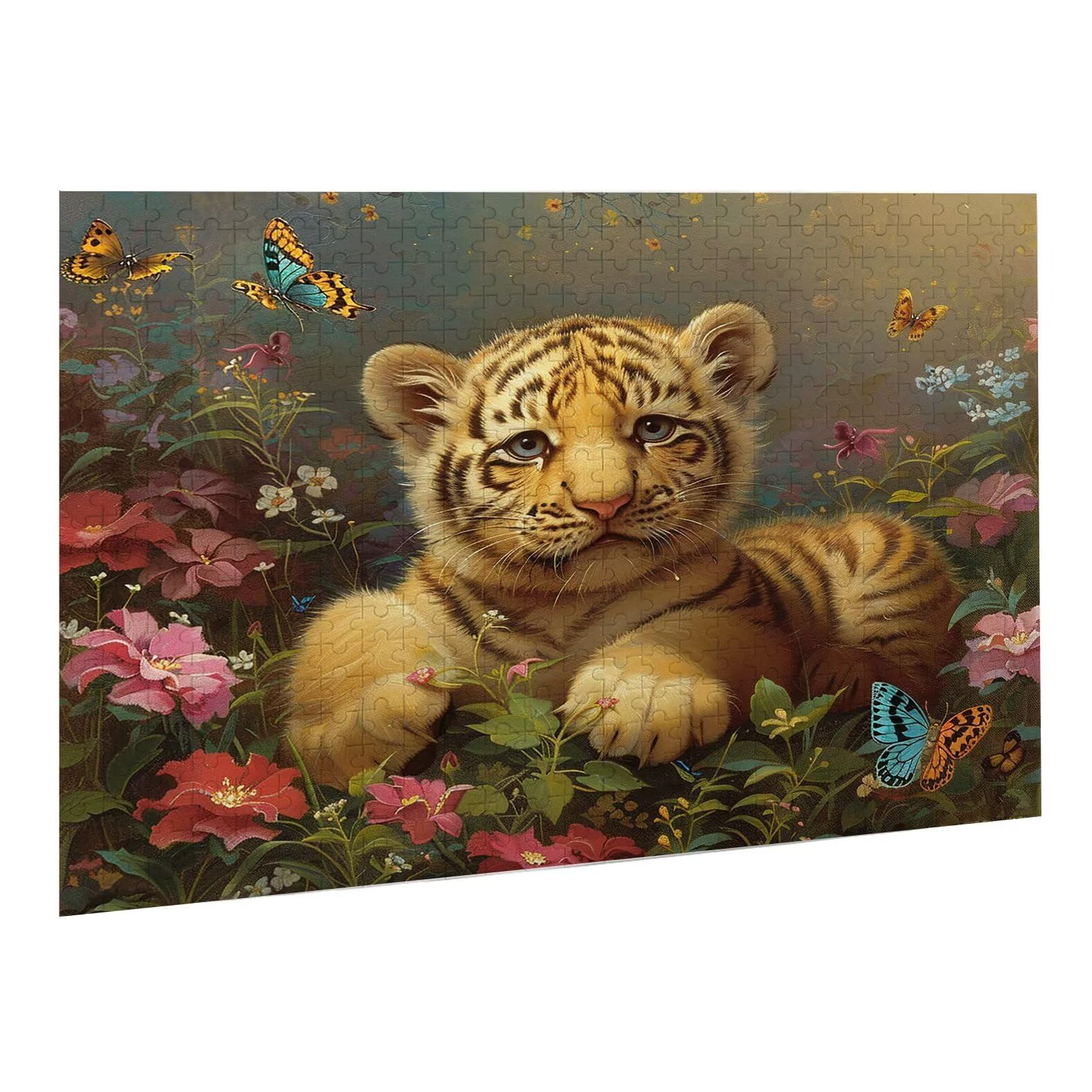 Puzzle dla dorosłych, 5000 sztuk, trudne drewniane puzzle, gra, gra logiczna, gra ręczna, dekoracja rodzinna, kreatywna rozrywka, prezent 105 x 156 cm tygrys zwierzęta 7 K0F-276