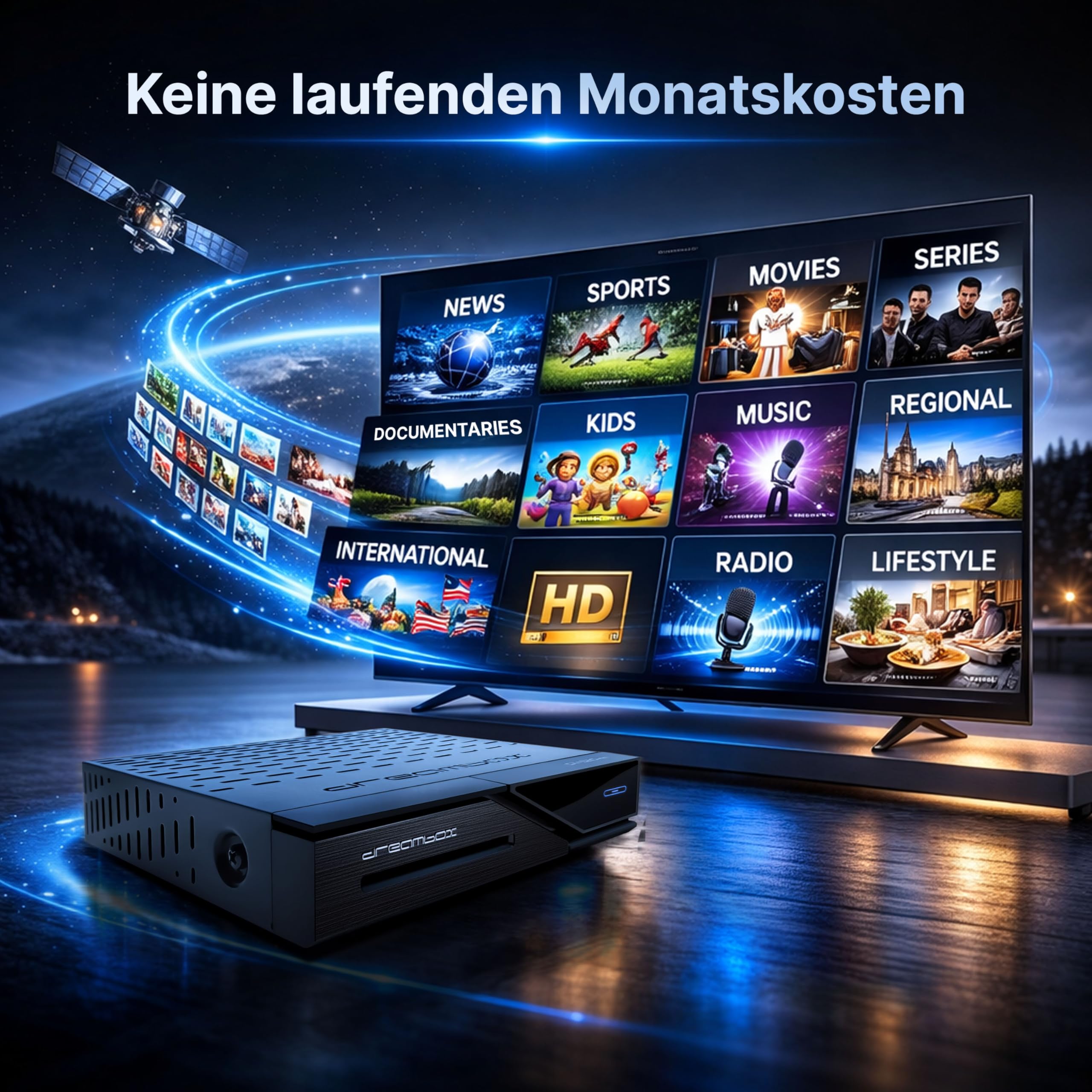 Dreambox DM520 Mini HD 1 sintonizador DVB-S2 PVR Ready Full HD 1080p H.265 Linux Receiver